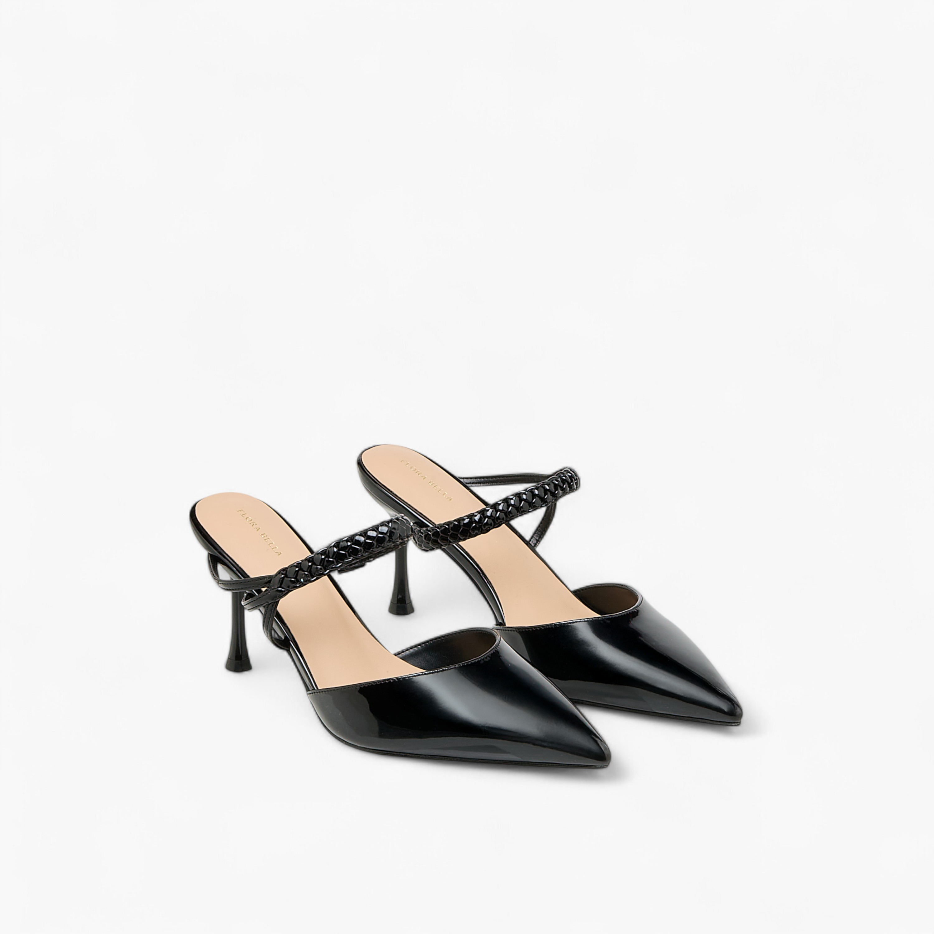 حذاء بتفاصيل مضفرة للنساء من فلورا بيلا-women-shoes-heels-image-1