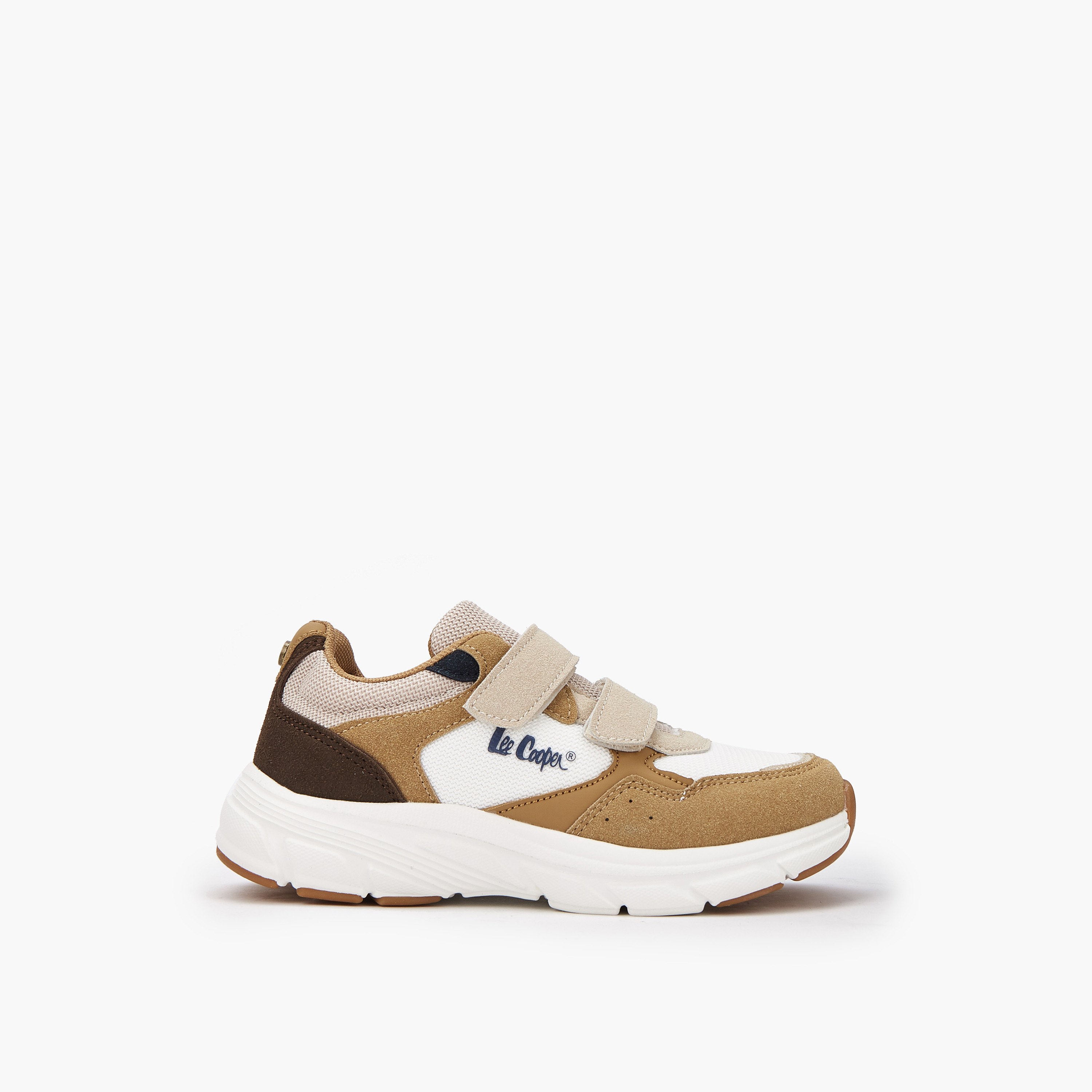 Lee Cooper Boys' Colourblock Sneakers with Hook and Loop Closure-boys-shoes-sneakers-image-2
