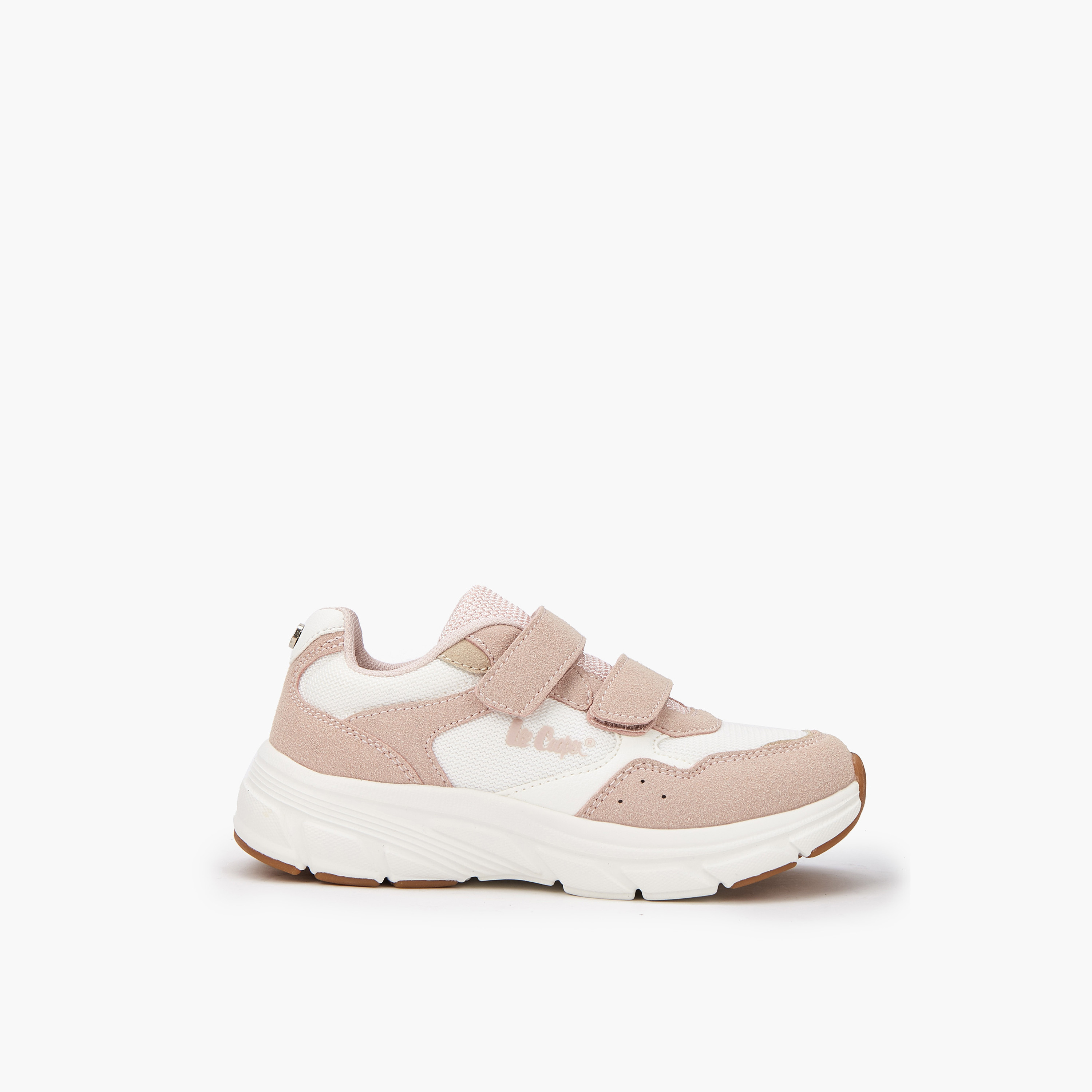 Lee Cooper Girls' Colourblock Sneakers with Hook and Loop Closure-girls-shoes-sneakers-image-2