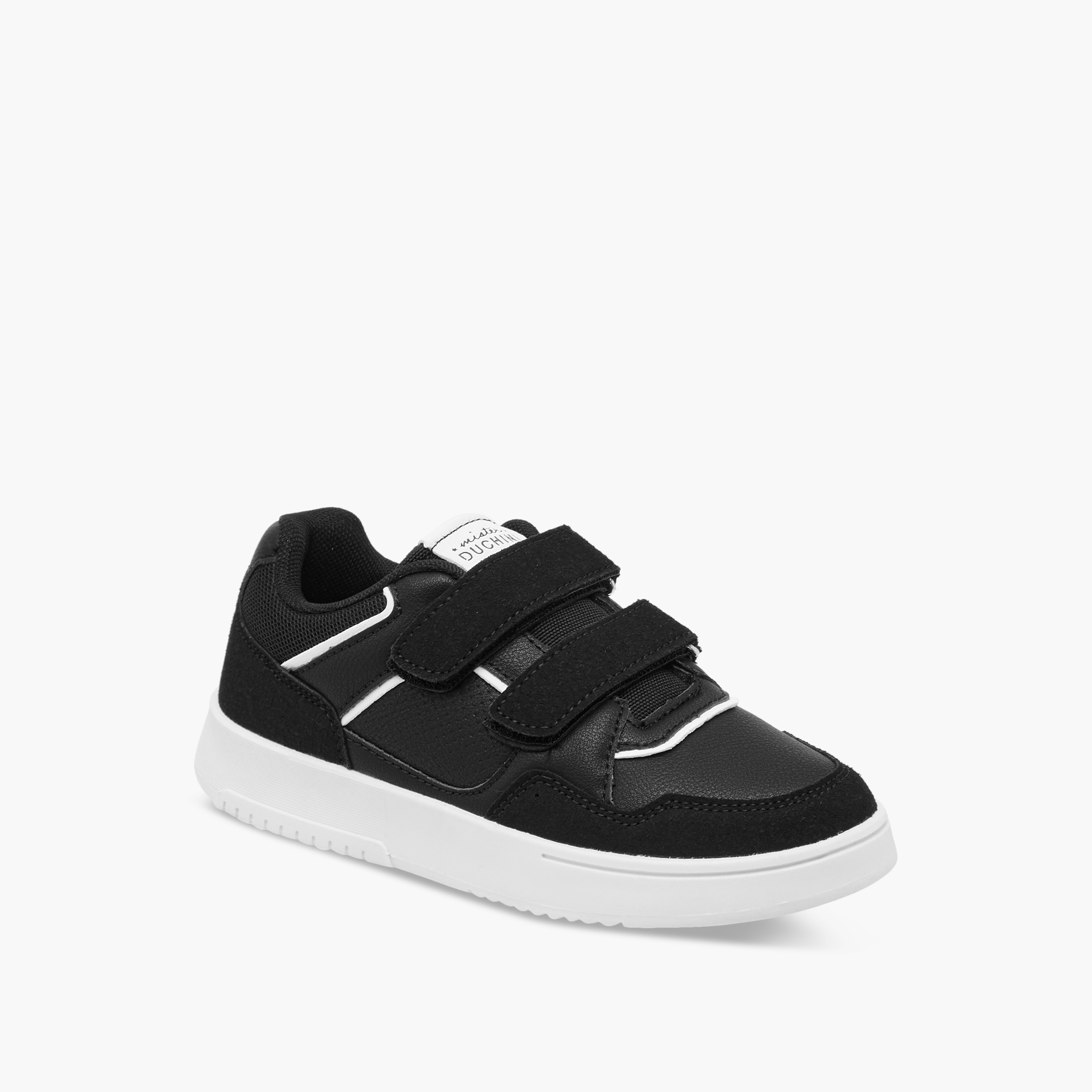 Mister Duchini Panelled Sneakers with Hook and Loop Closure-boys-shoes-schoolshoes-image-2