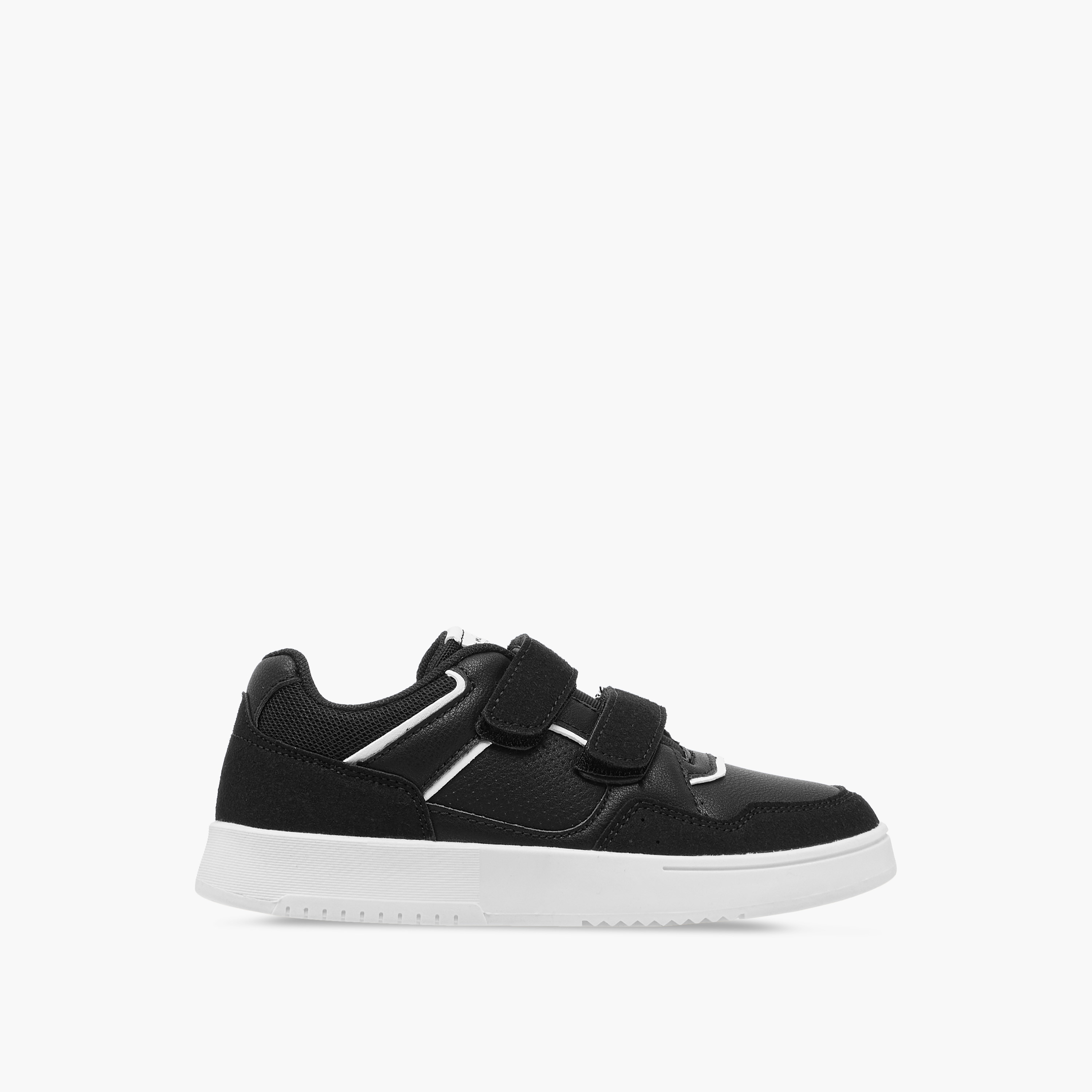 Mister Duchini Panelled Sneakers with Hook and Loop Closure-boys-shoes-schoolshoes-image-3