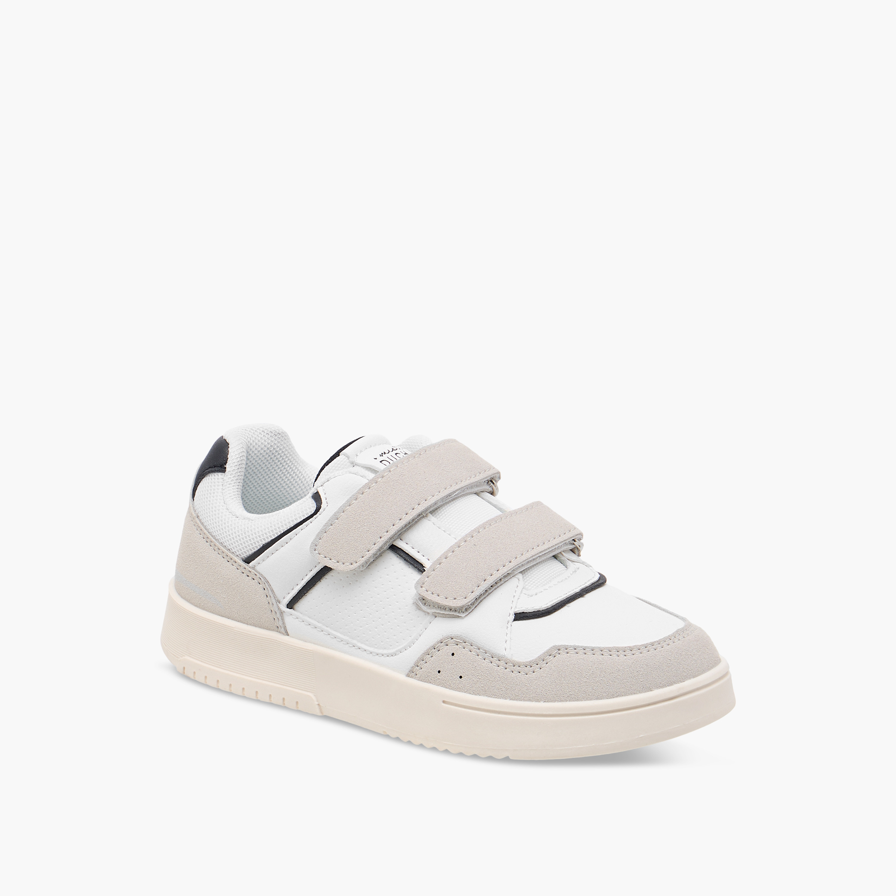 Mister Duchini Panelled Sneakers with Hook and Loop Closure-boys-shoes-sneakers-image-2
