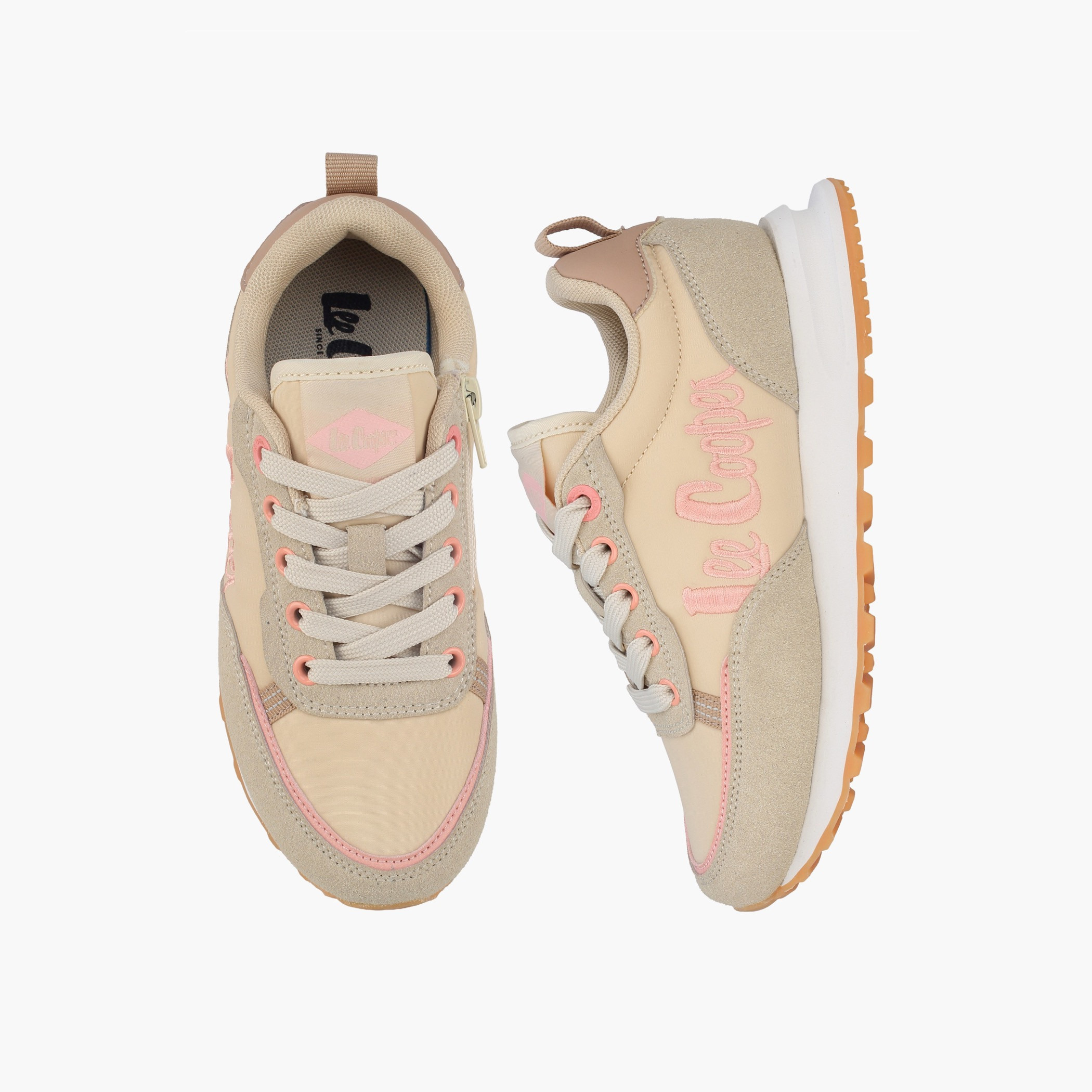 Lee Cooper Girls Lace-Up Ankle Sneakers-girls-shoes-sneakers-image-1