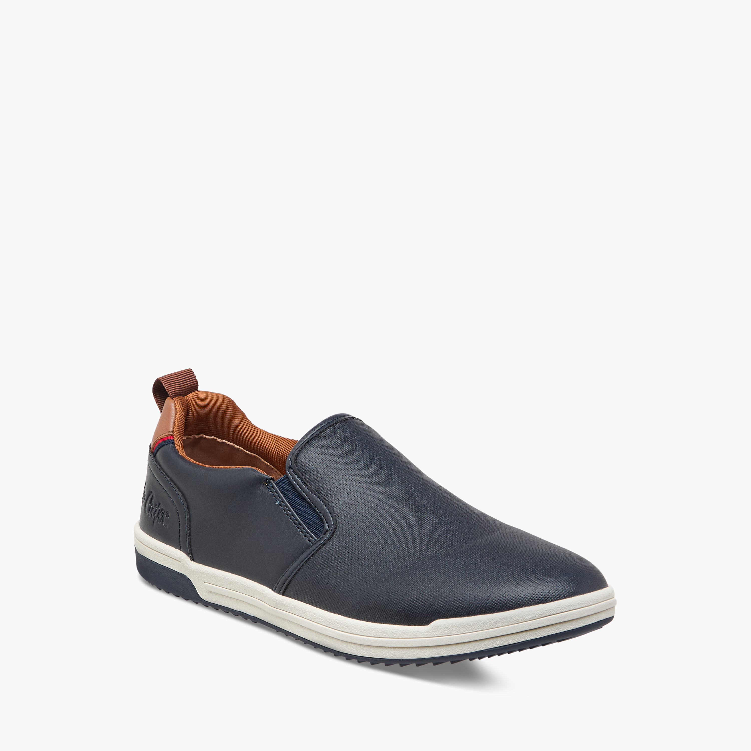 Lee Cooper Men's Solid Slip-On Loafers with Pull Tabs-men-shoes-loafersandmoccasins-image-2