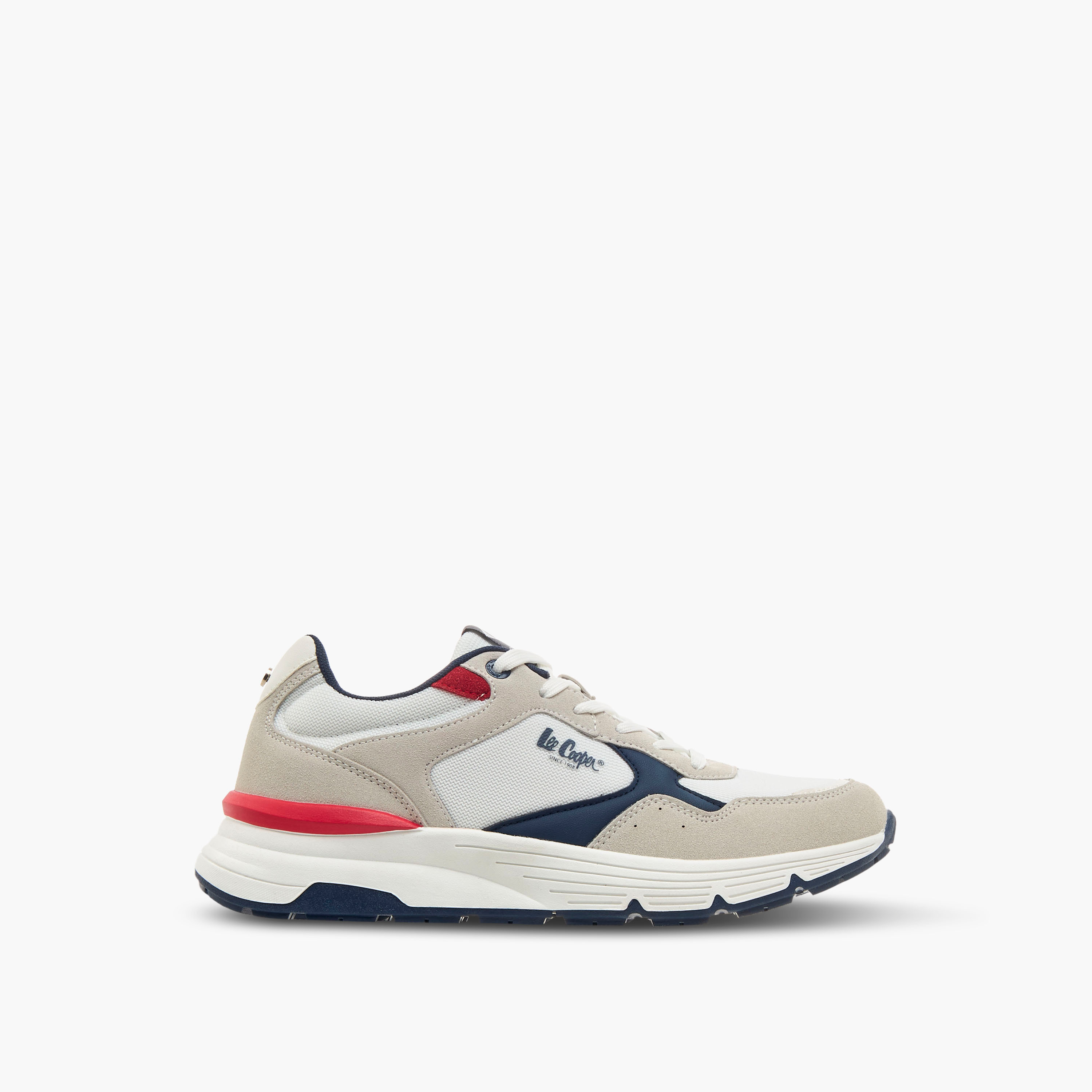 Lee Cooper Men Panelled Lace-Up Sneakers-men-shoes-sneakers-image-4