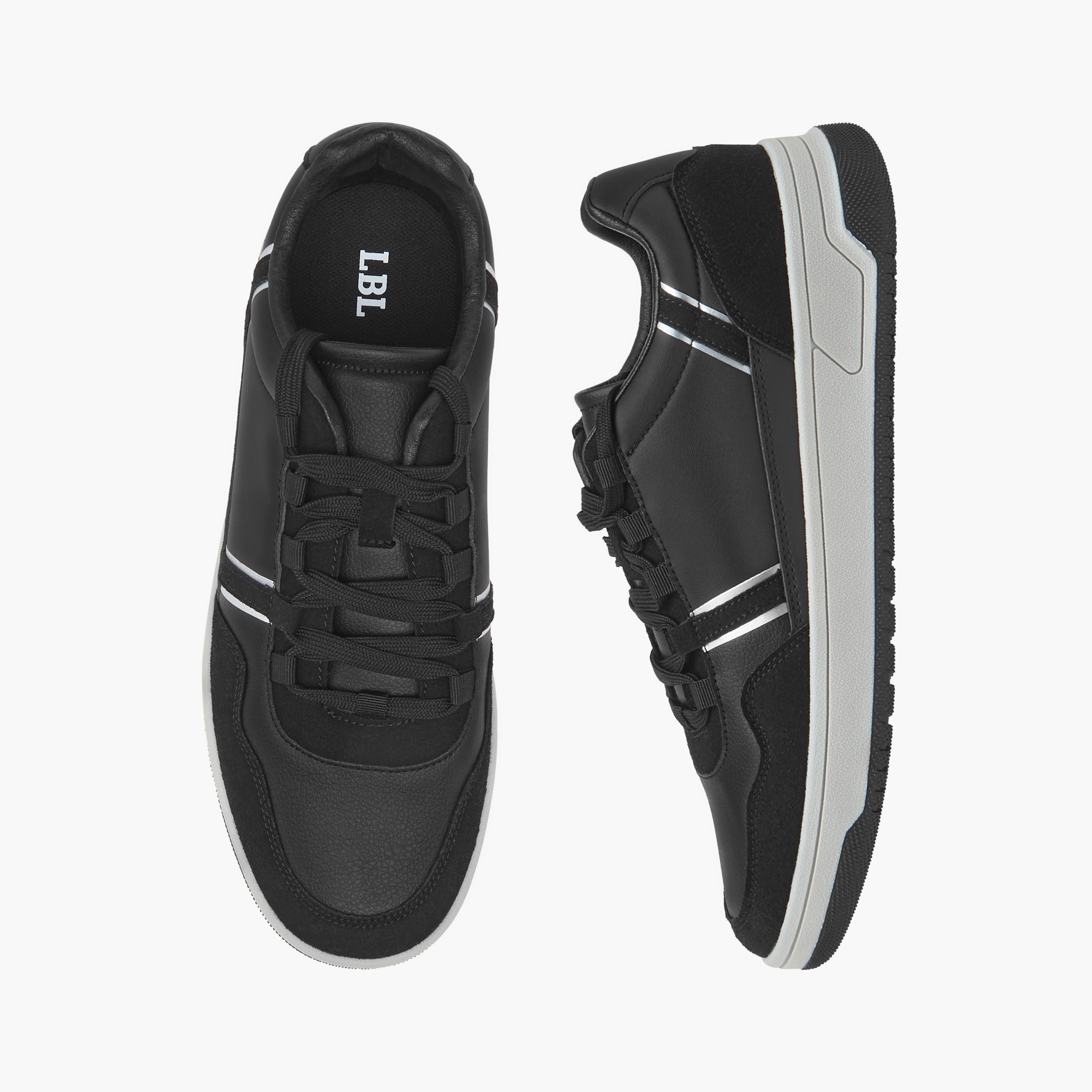 LBL by Shoexpress Men's Panelled Sneakers with Lace-Up Closure-men-shoes-sneakers-image-1