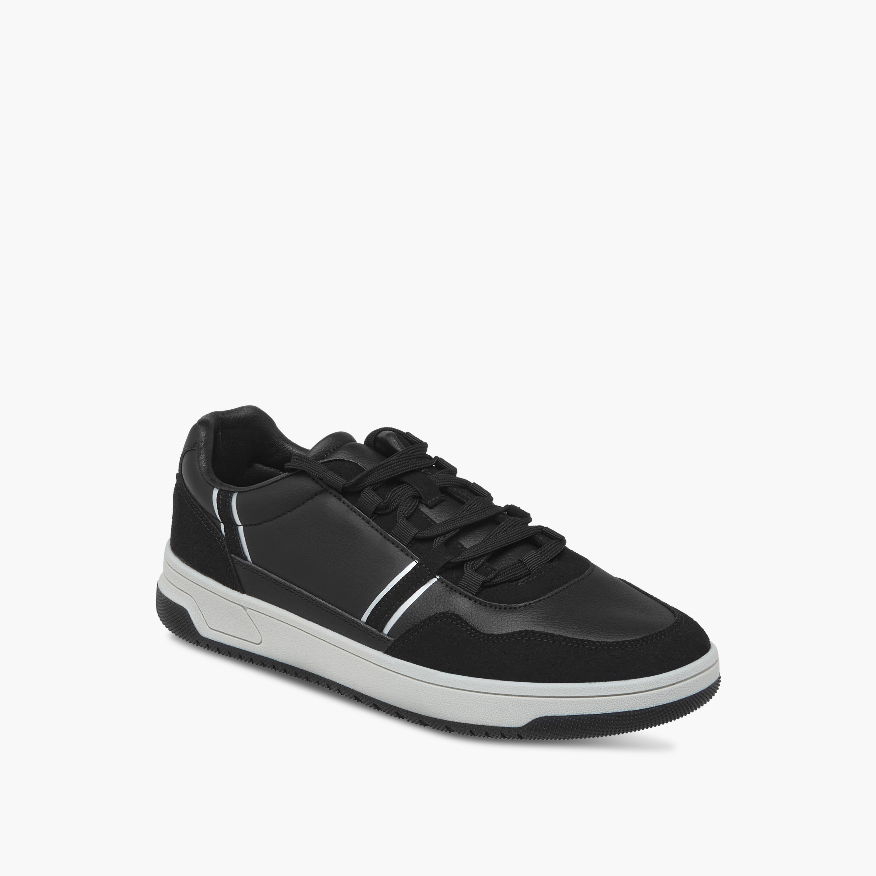LBL by Shoexpress Men's Panelled Sneakers with Lace-Up Closure-men-shoes-sneakers-image-2
