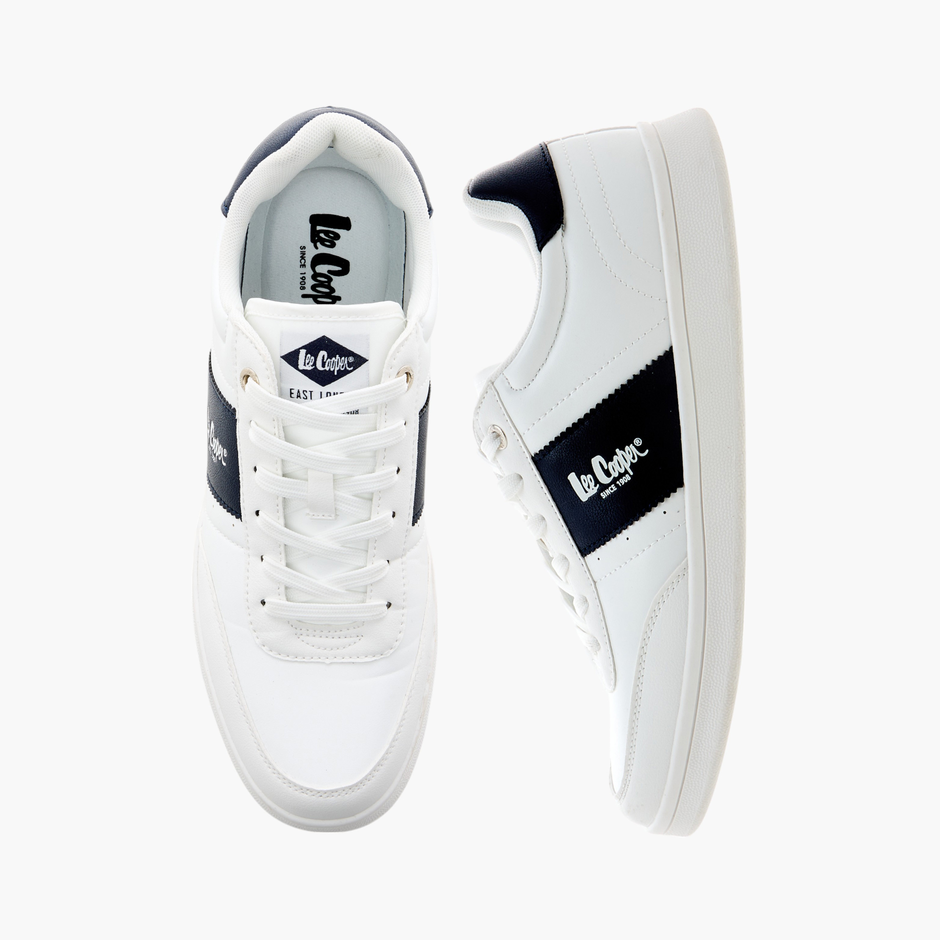 حذاء سنيكرز برباط وتفاصيل شعار للرجال من لي كوبر-men-shoes-sneakers-image-1