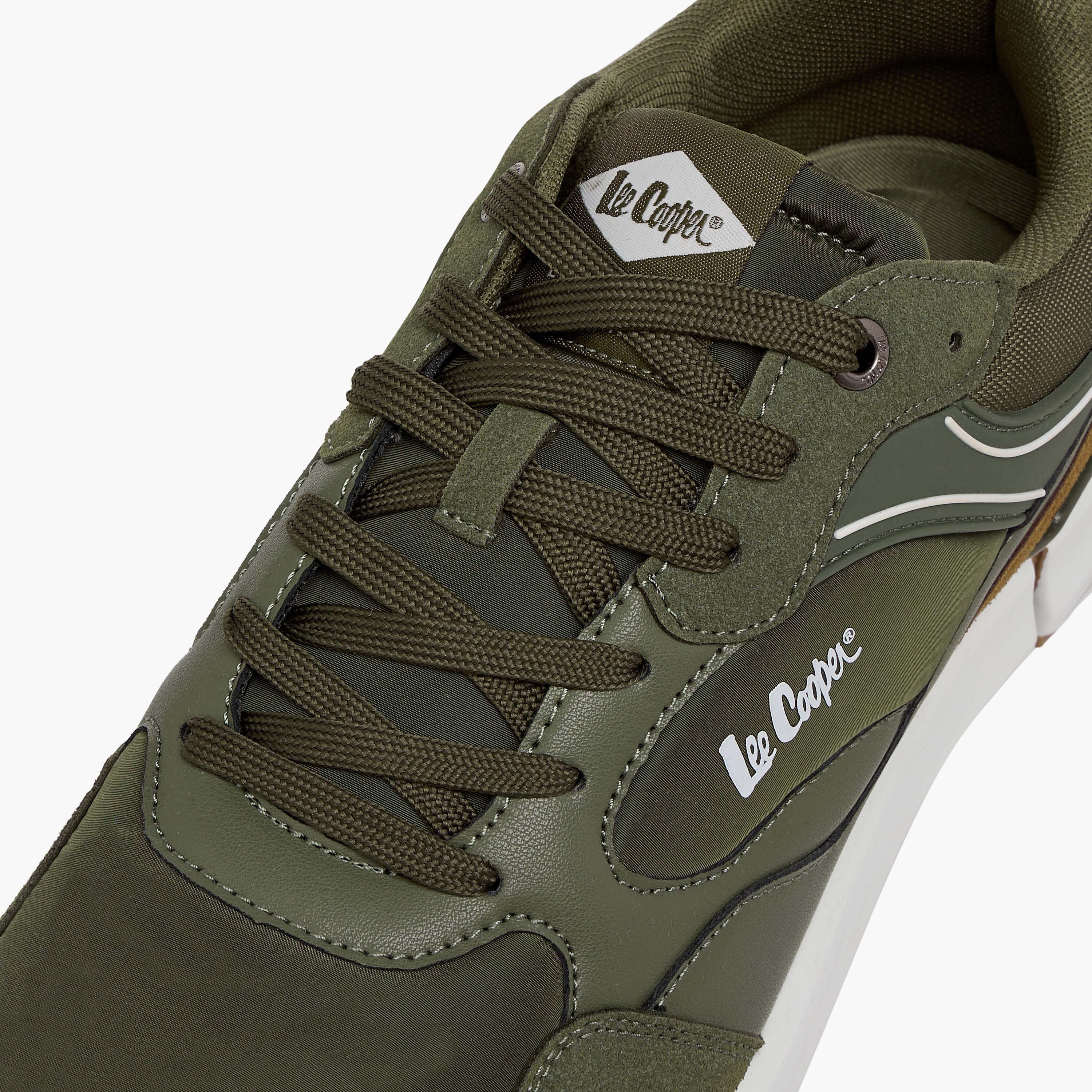 Lee Cooper Men's Panelled Lace-Up Sneakers-men-shoes-sneakers-image-6