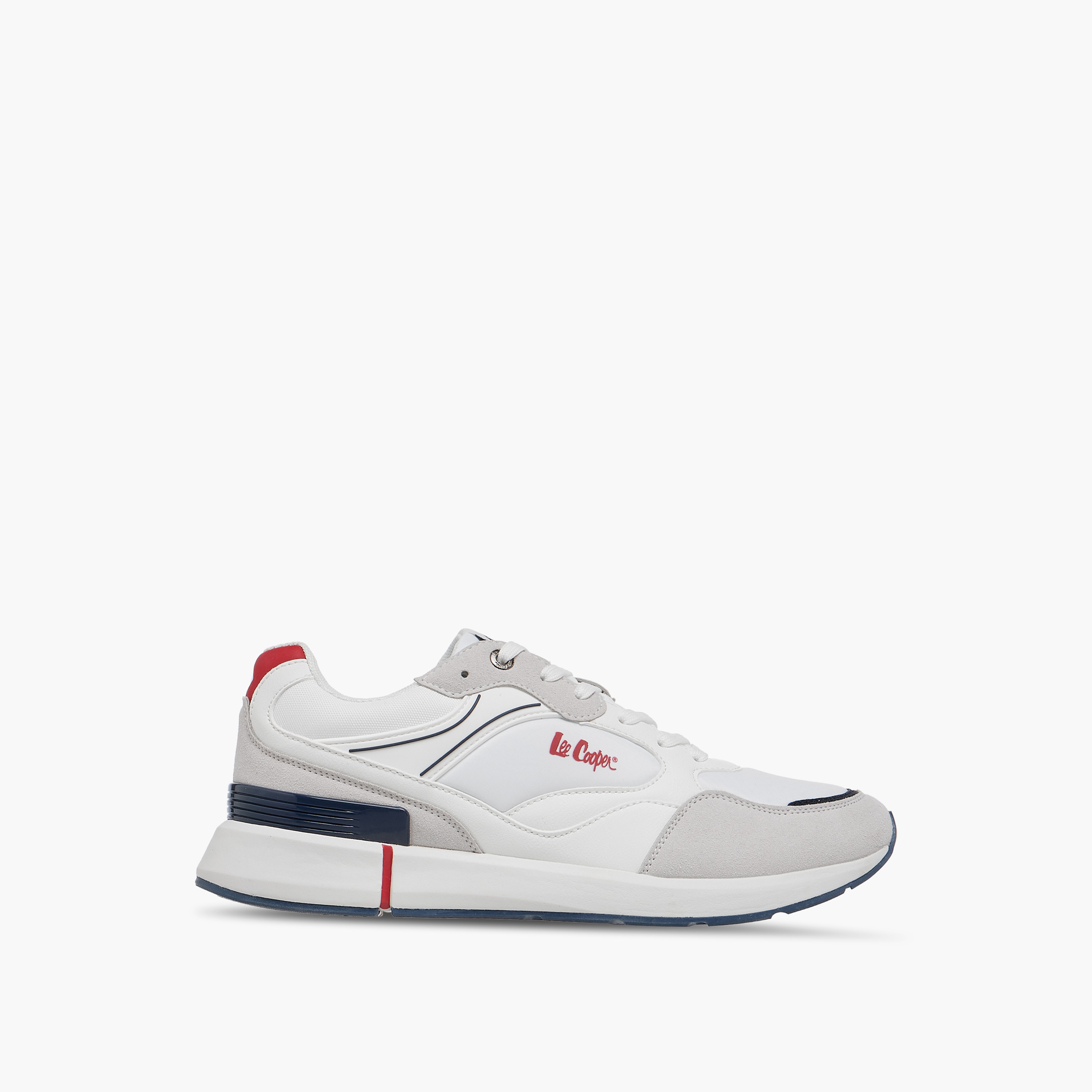 Lee Cooper Men's Panelled Lace-Up Sneakers-men-shoes-sneakers-image-3