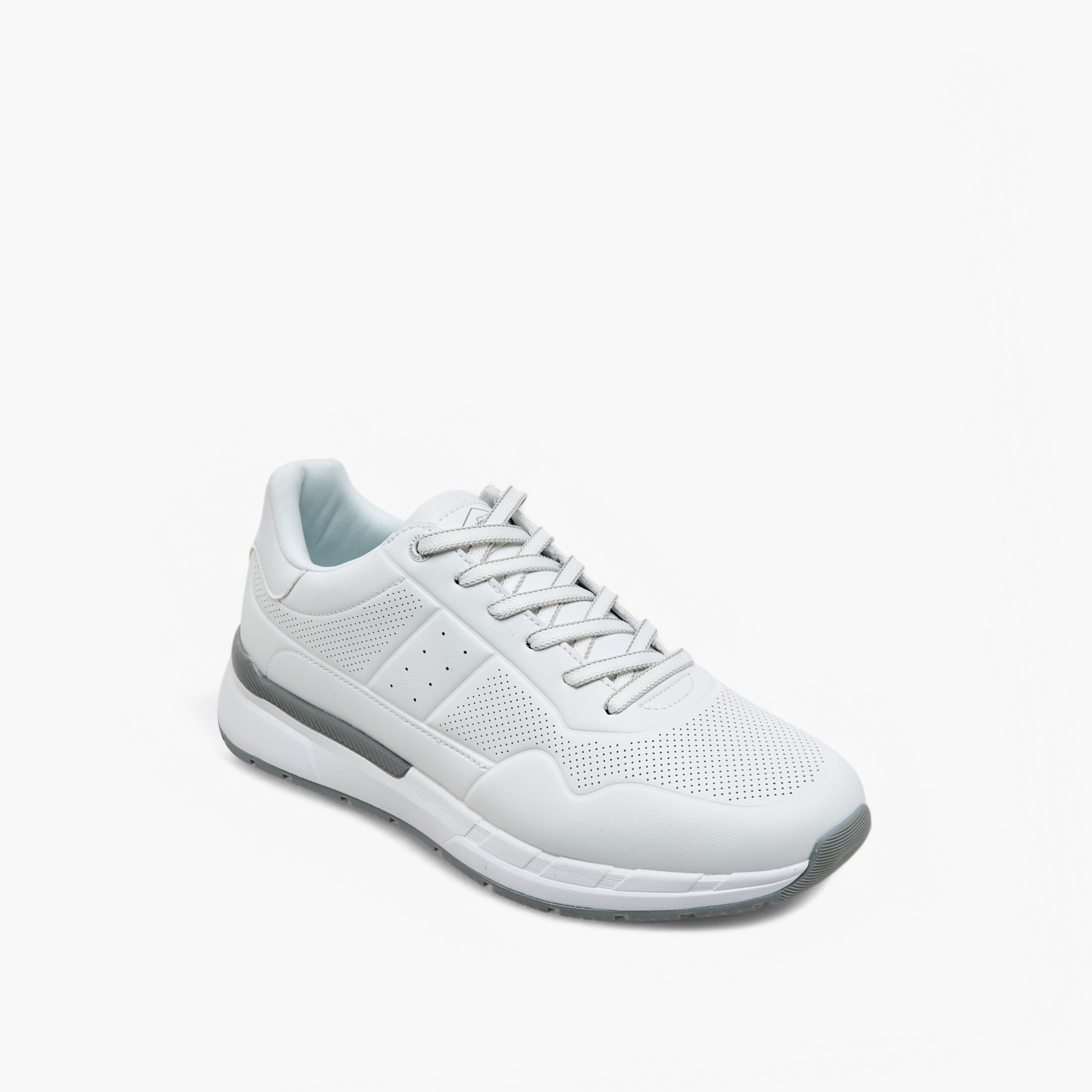 Lee Cooper Men's  Perforated Detail Lace-Up Sneakers-men-shoes-sneakers-image-2
