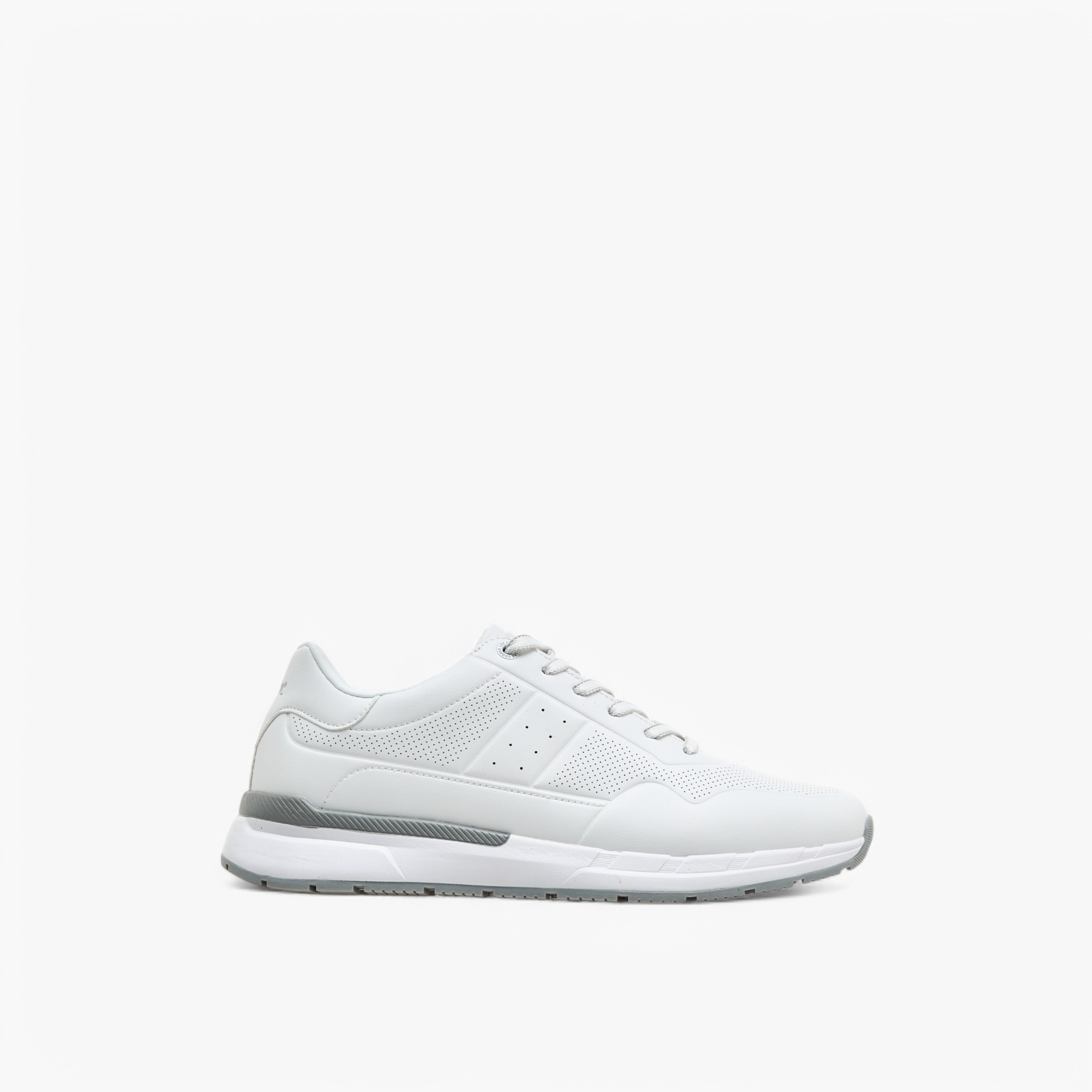 Lee Cooper Men's  Perforated Detail Lace-Up Sneakers-men-shoes-sneakers-image-3
