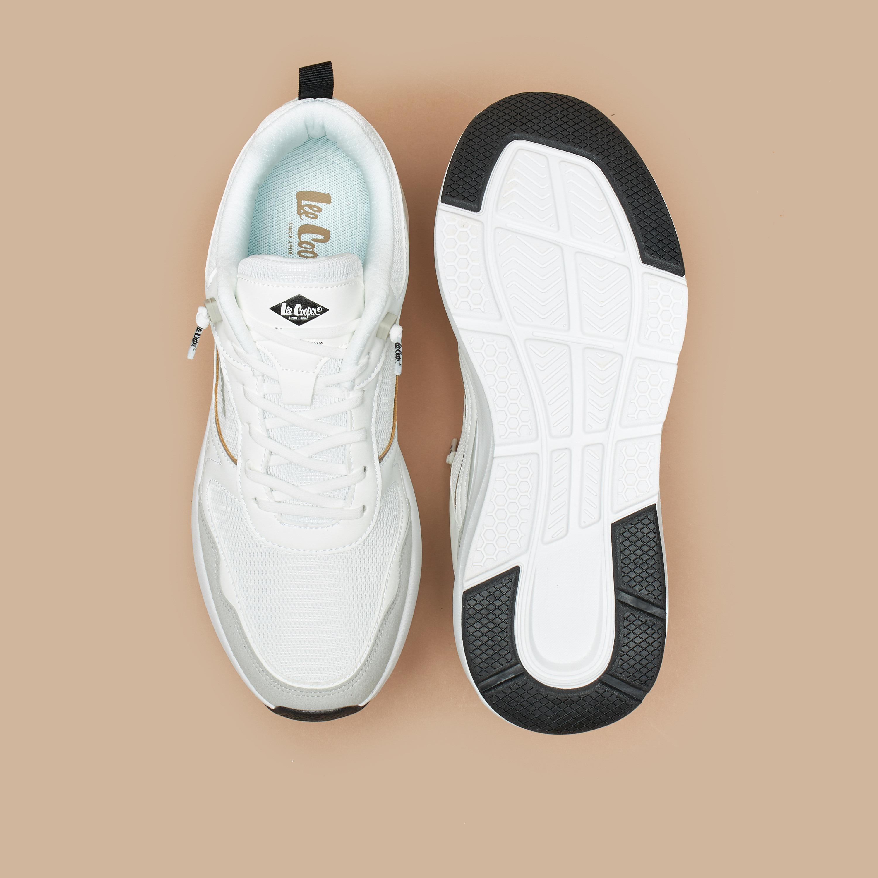 Lee Cooper Men's Textured Sneakers with Lace-Up Closure-men-shoes-sneakers-image-9