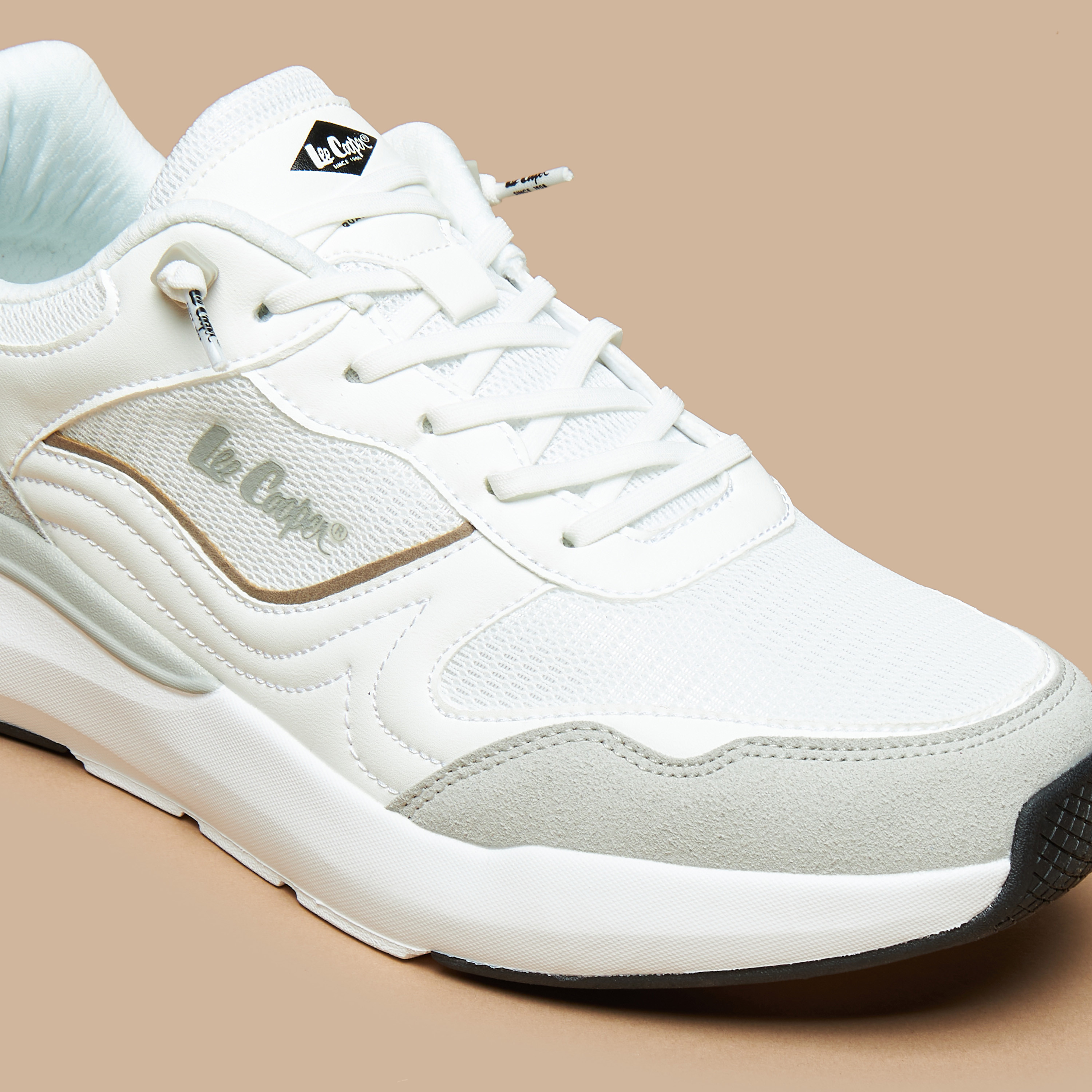 Lee Cooper Men's Textured Sneakers with Lace-Up Closure-men-shoes-sneakers-image-10