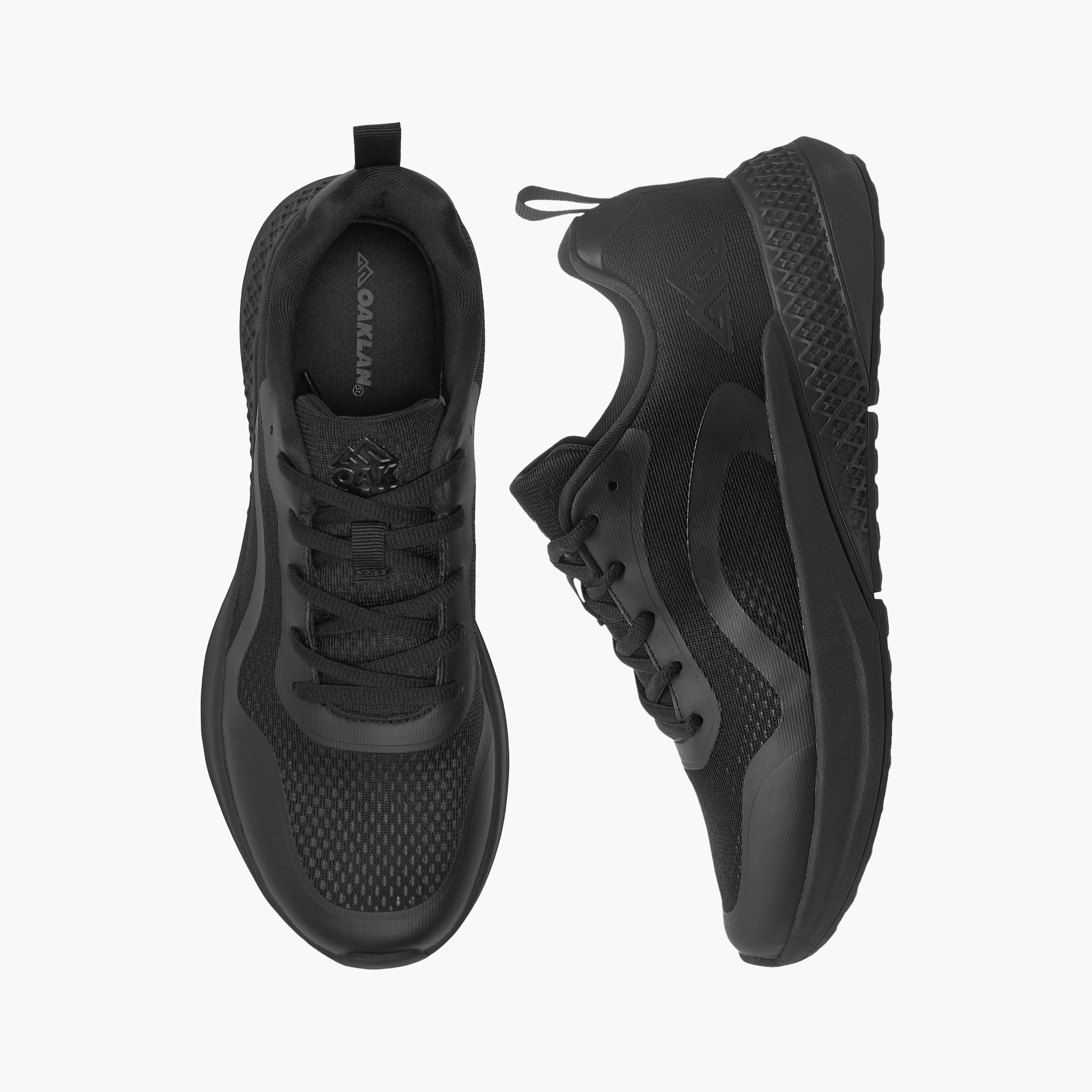 Oaklan Panelled Sports Shoes with Lace-Up Closure-sports-women-shoes-image-1