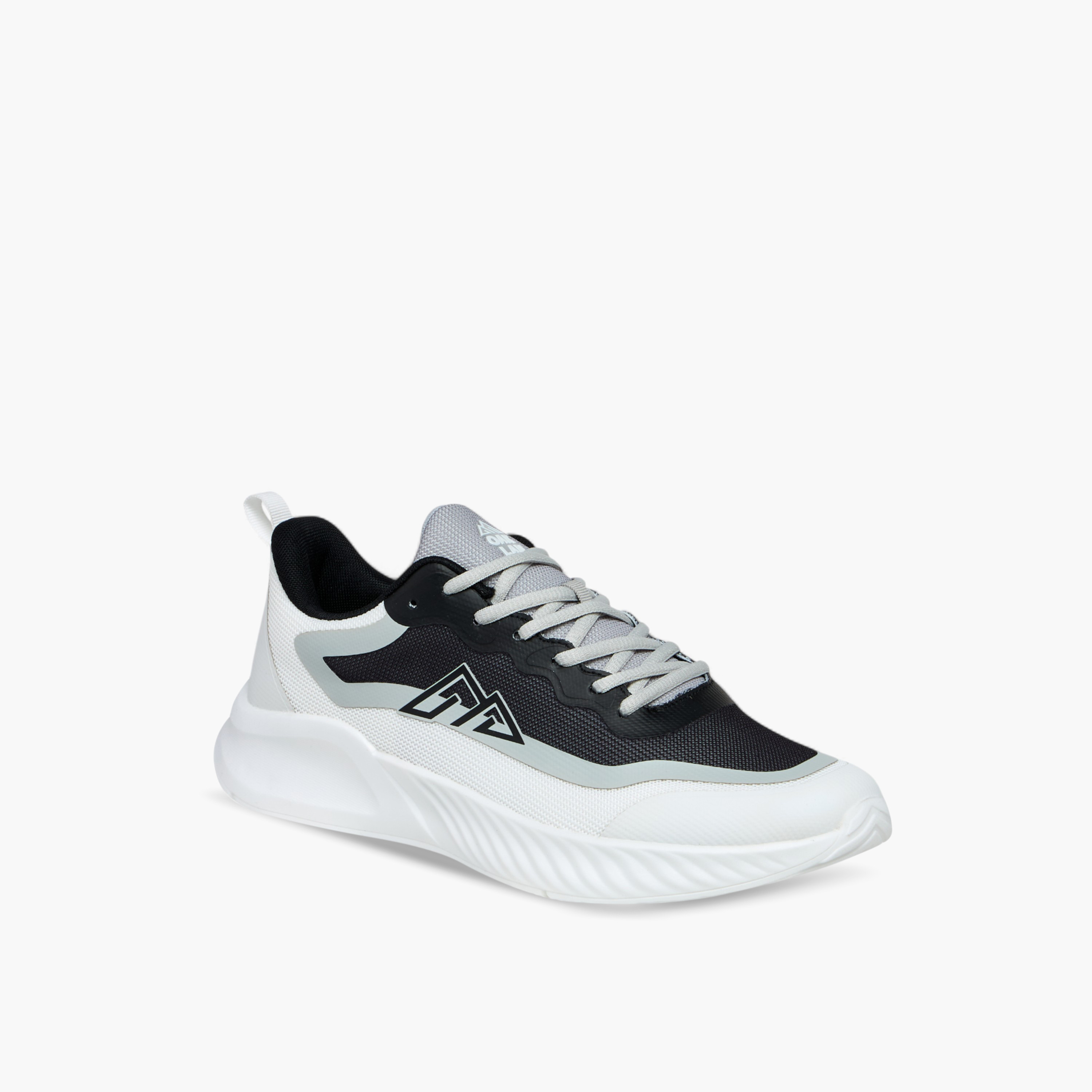 Oaklan by Shoexpress Panelled Lace-Up Sports Shoes with Pull Tab-sports-men-shoes-image-2