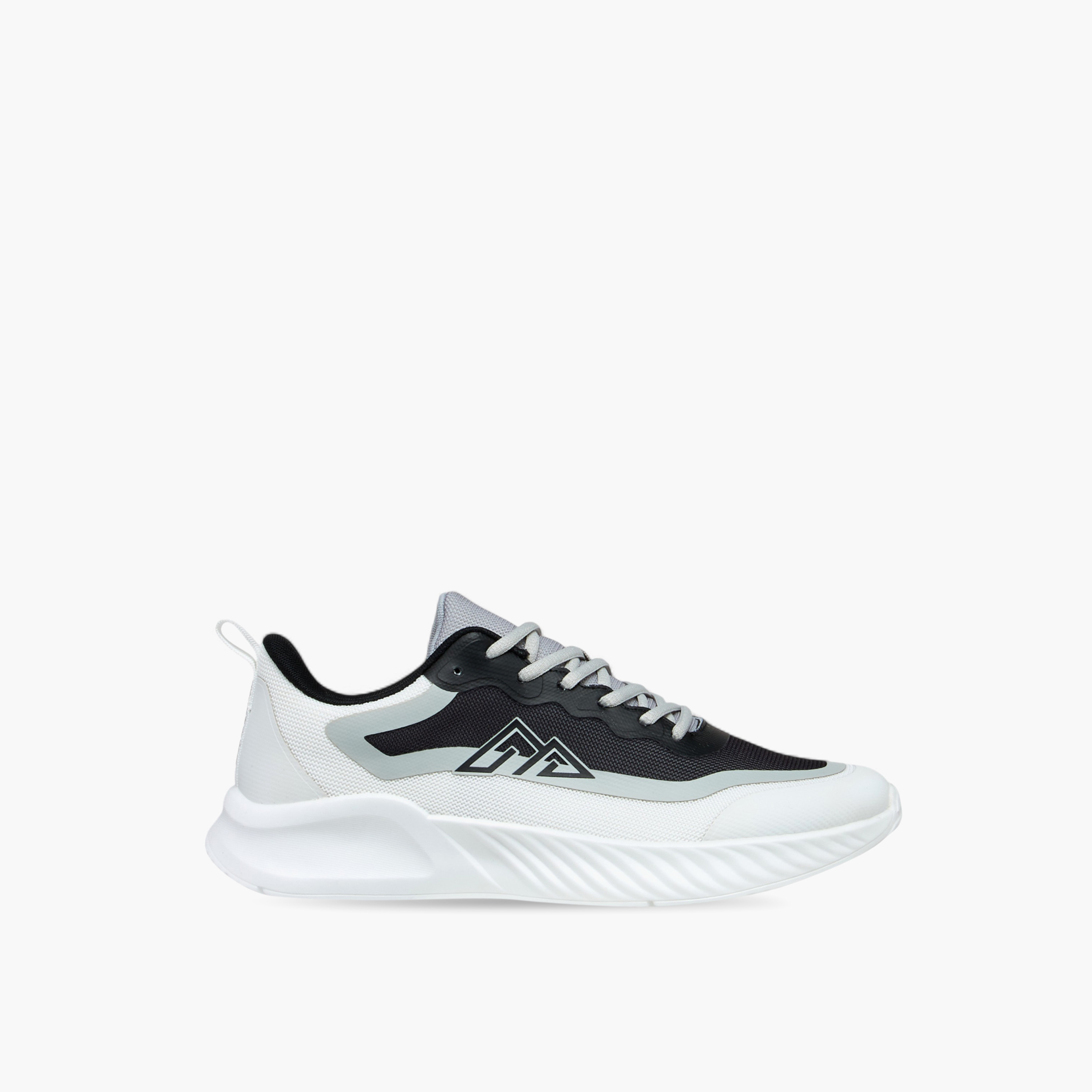 Oaklan by Shoexpress Panelled Lace-Up Sports Shoes with Pull Tab-sports-men-shoes-image-3