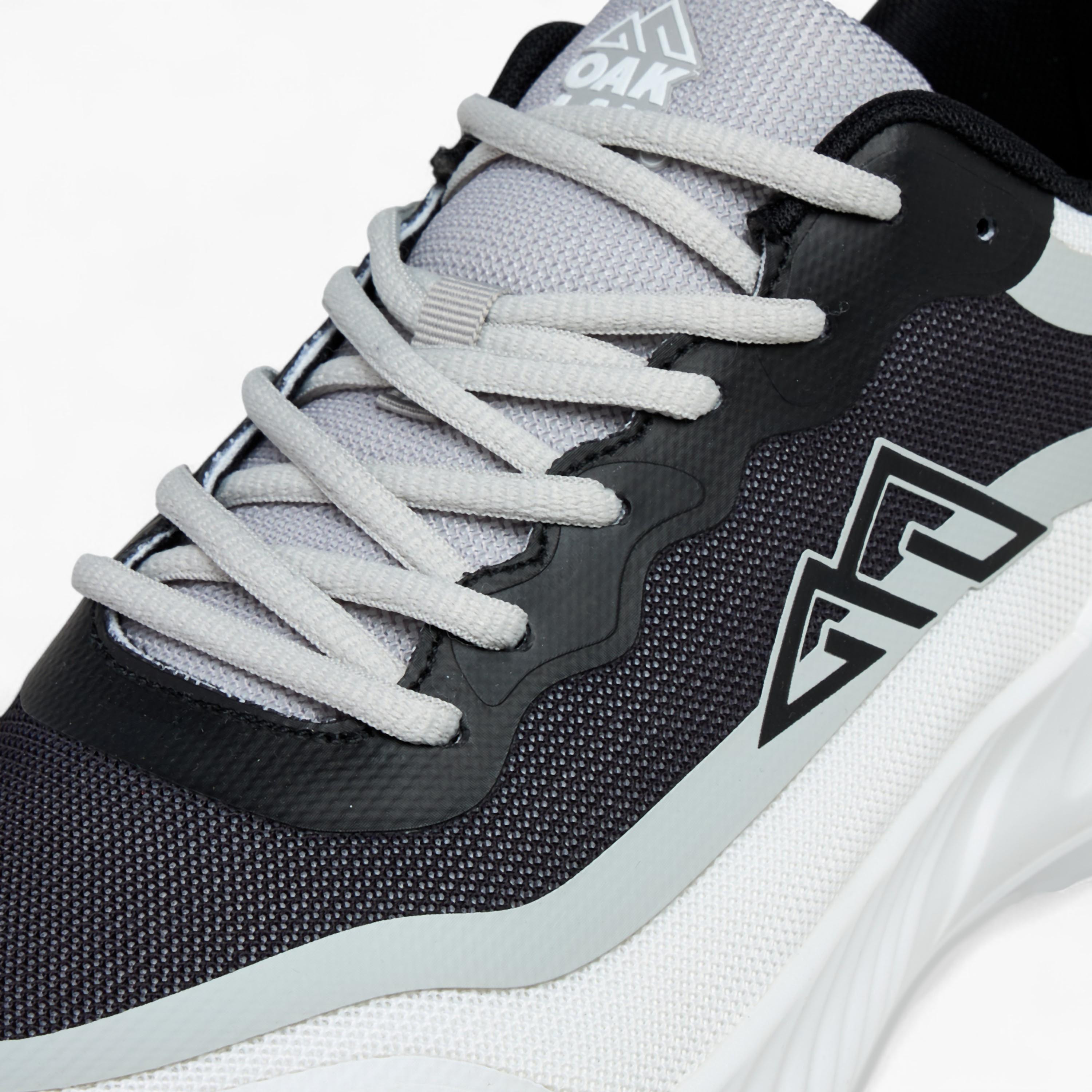 Oaklan by Shoexpress Panelled Lace-Up Sports Shoes with Pull Tab-sports-men-shoes-image-4