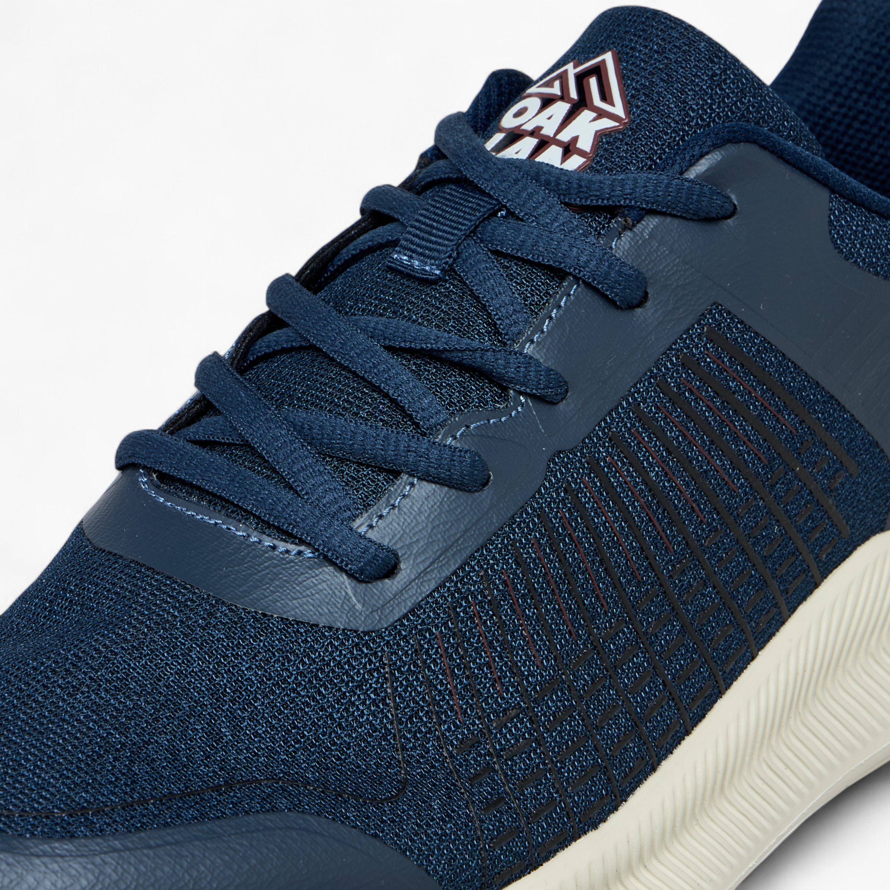 Oaklan by Shoexpress Panelled Lace-Up Sports Shoes with Pull Tab-sports-men-shoes-image-4