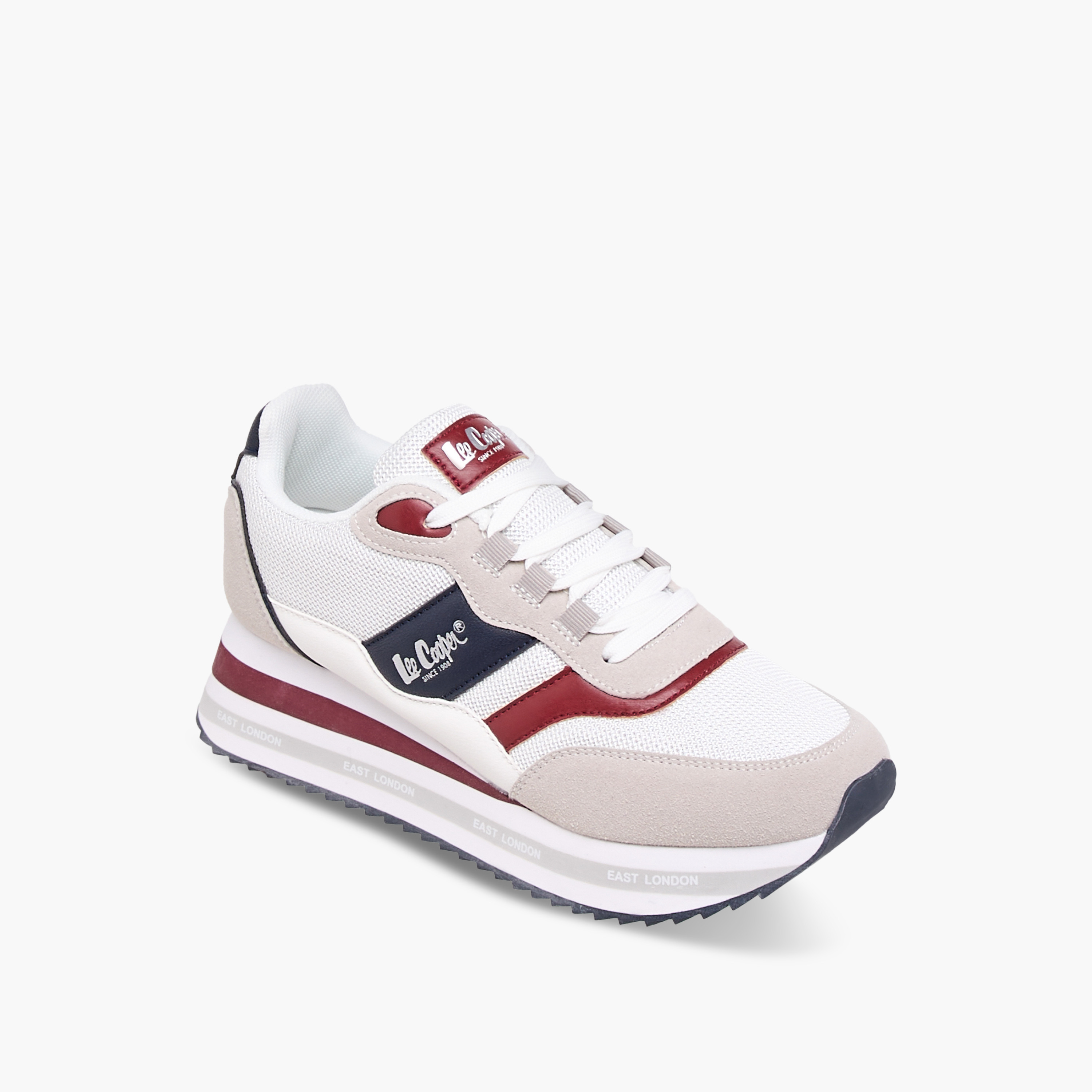 Lee Cooper Women's Logo Print Lace-Up Sneakers-women-shoes-sneakers-image-2