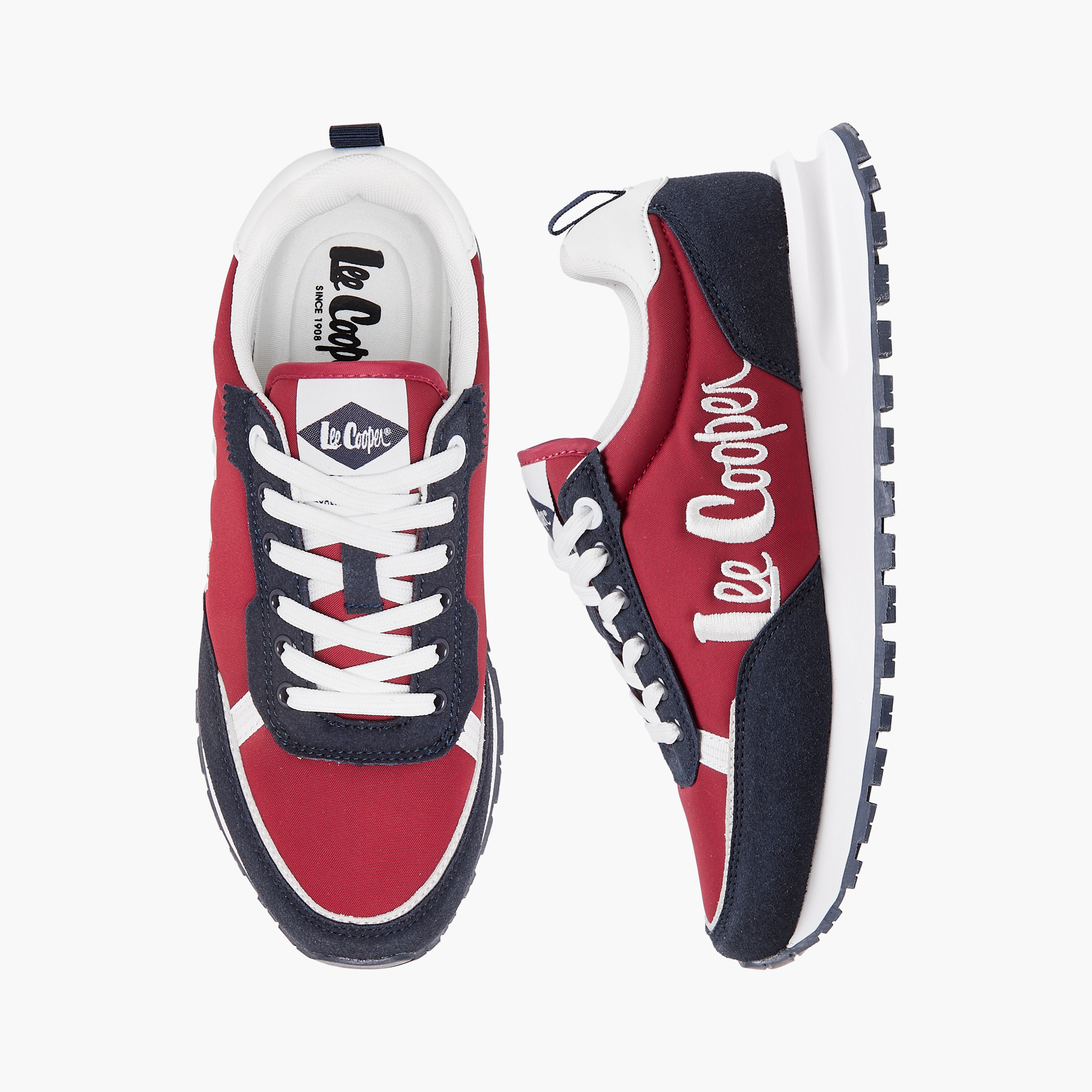 Lee Cooper Women's Logo Detail Lace-Up Sneakers-women-shoes-sneakers-image-1