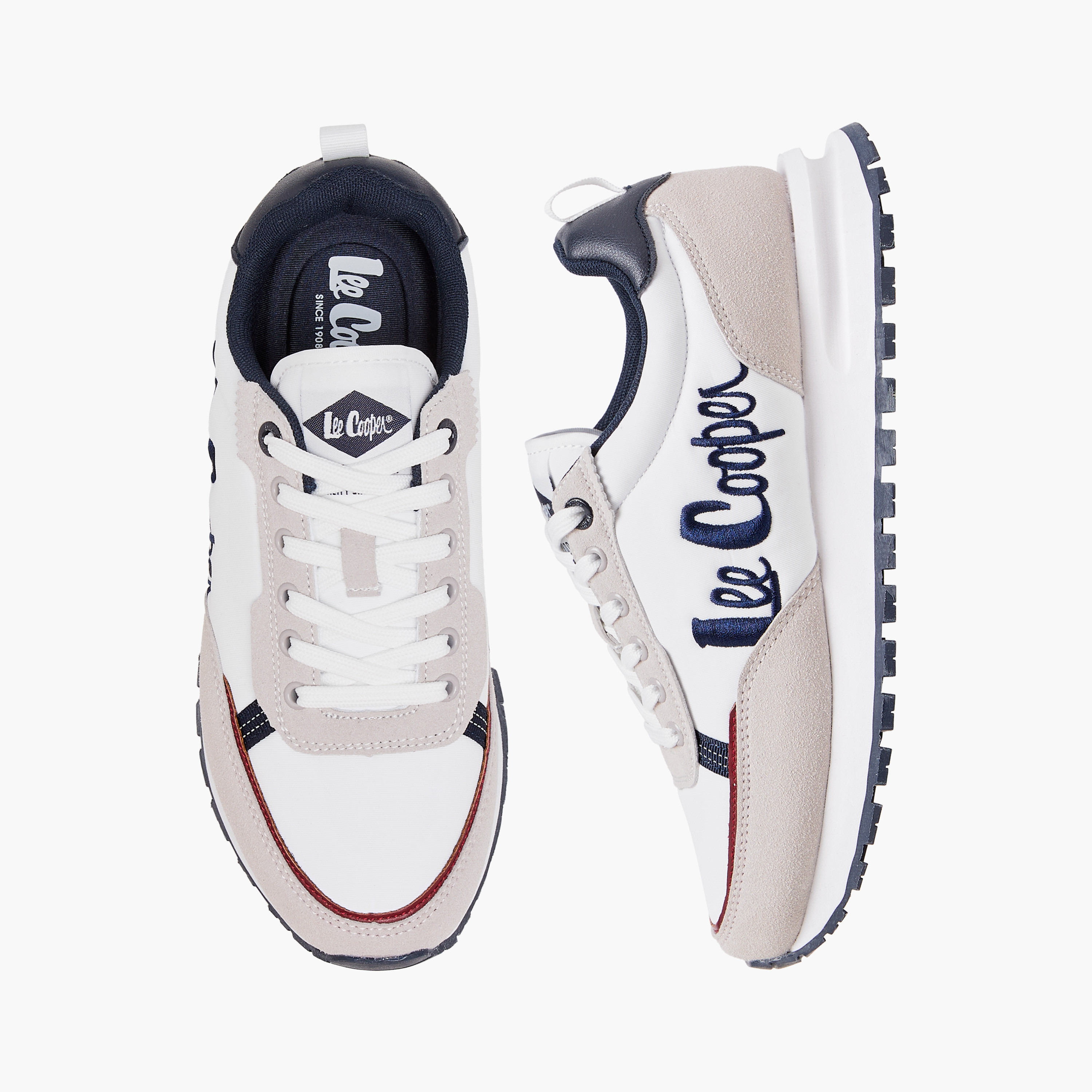 Lee Cooper Women's Logo Detail Lace-Up Sneakers-women-shoes-sneakers-image-1