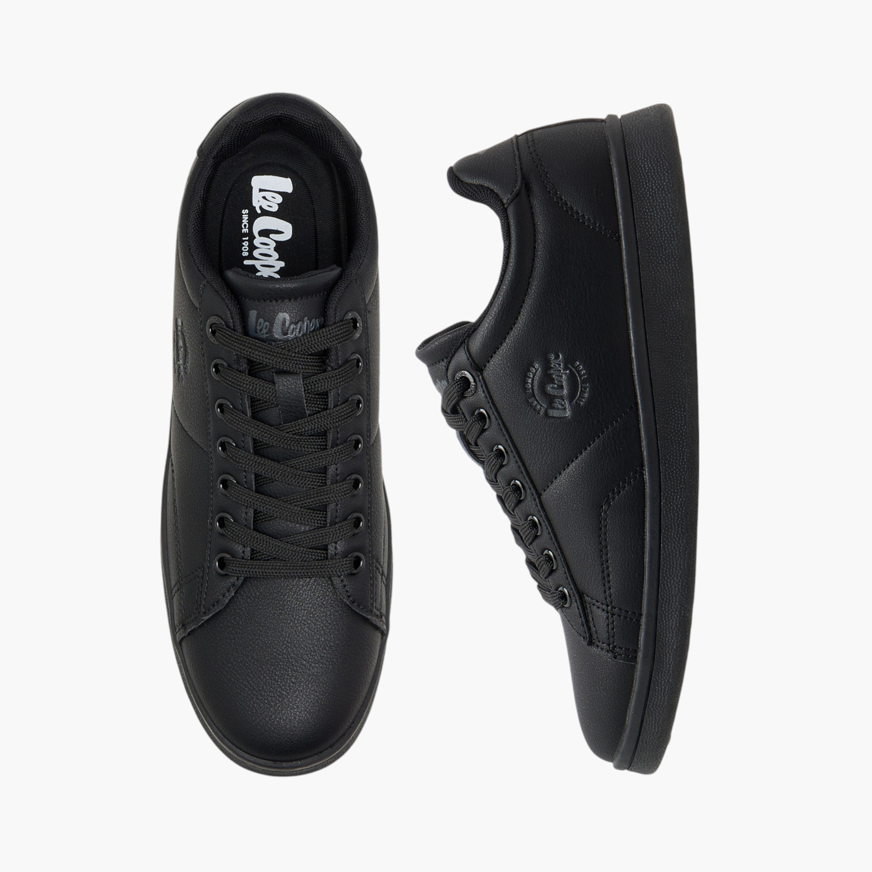 Lee Cooper Women's Logo Print Lace-Up Sneakers-women-shoes-sneakers-image-1
