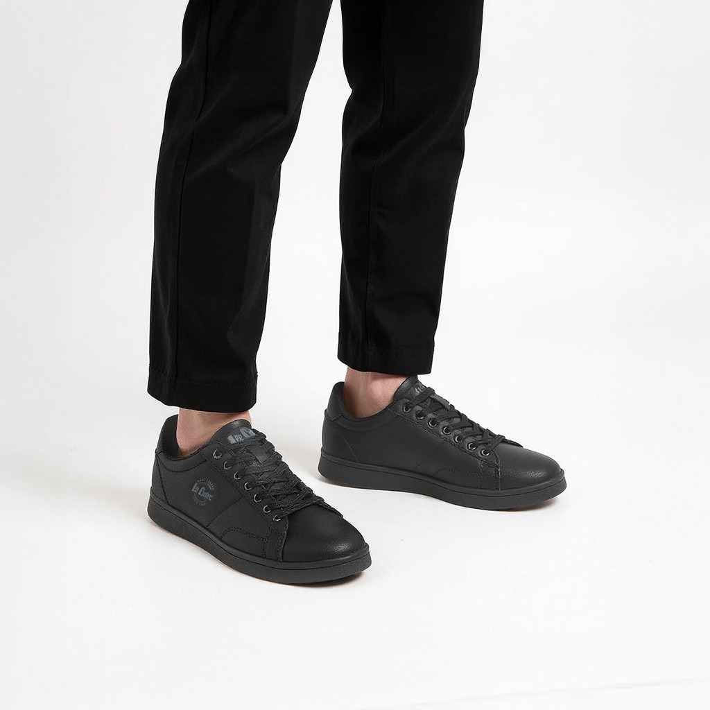 Lee Cooper Women's Logo Print Lace-Up Sneakers-women-shoes-sneakers-image-2