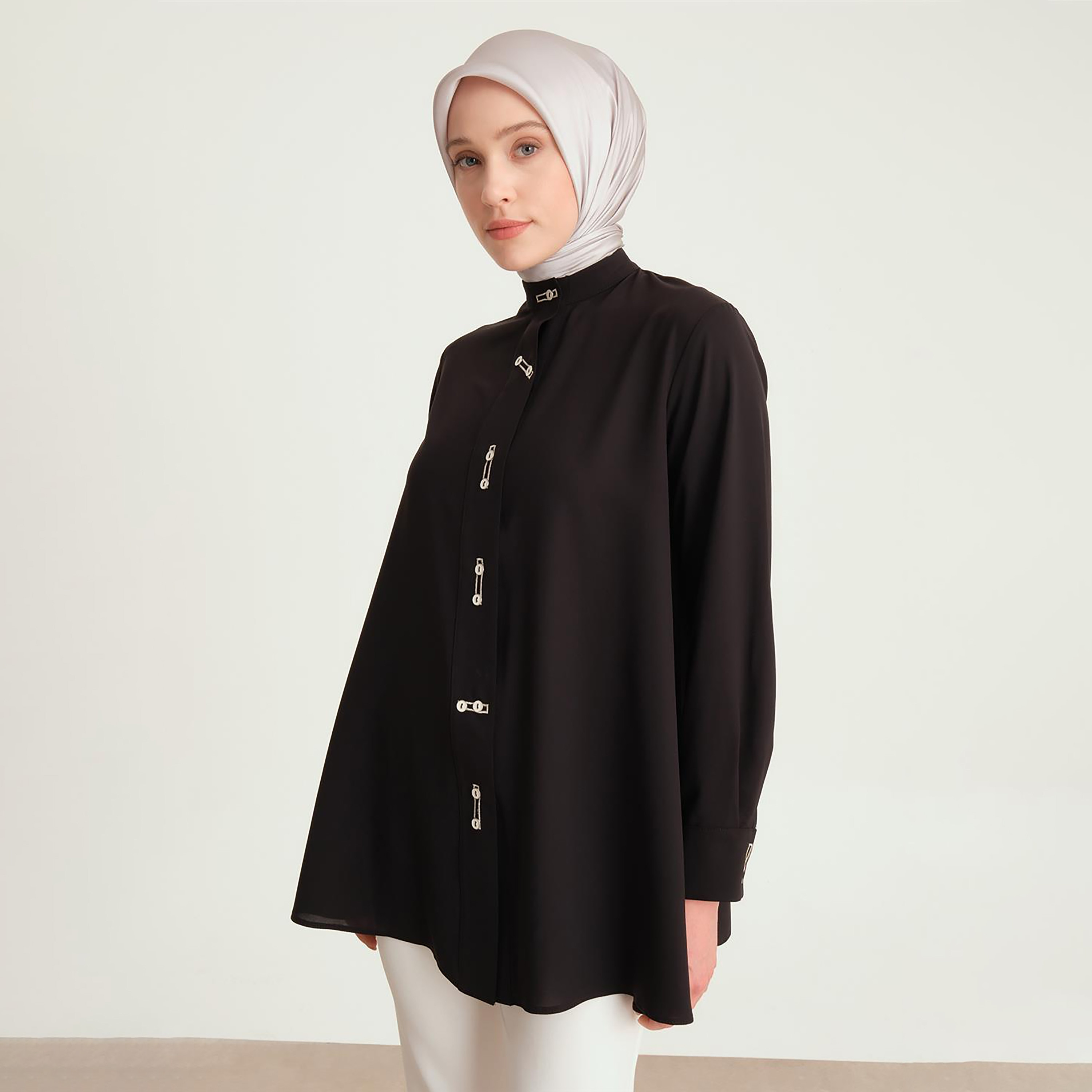 قميص أرمين ماندرين الرقبة المنحنية هيملاين المرأة-women-clothing-shirtsandblouses-shirts-image-6