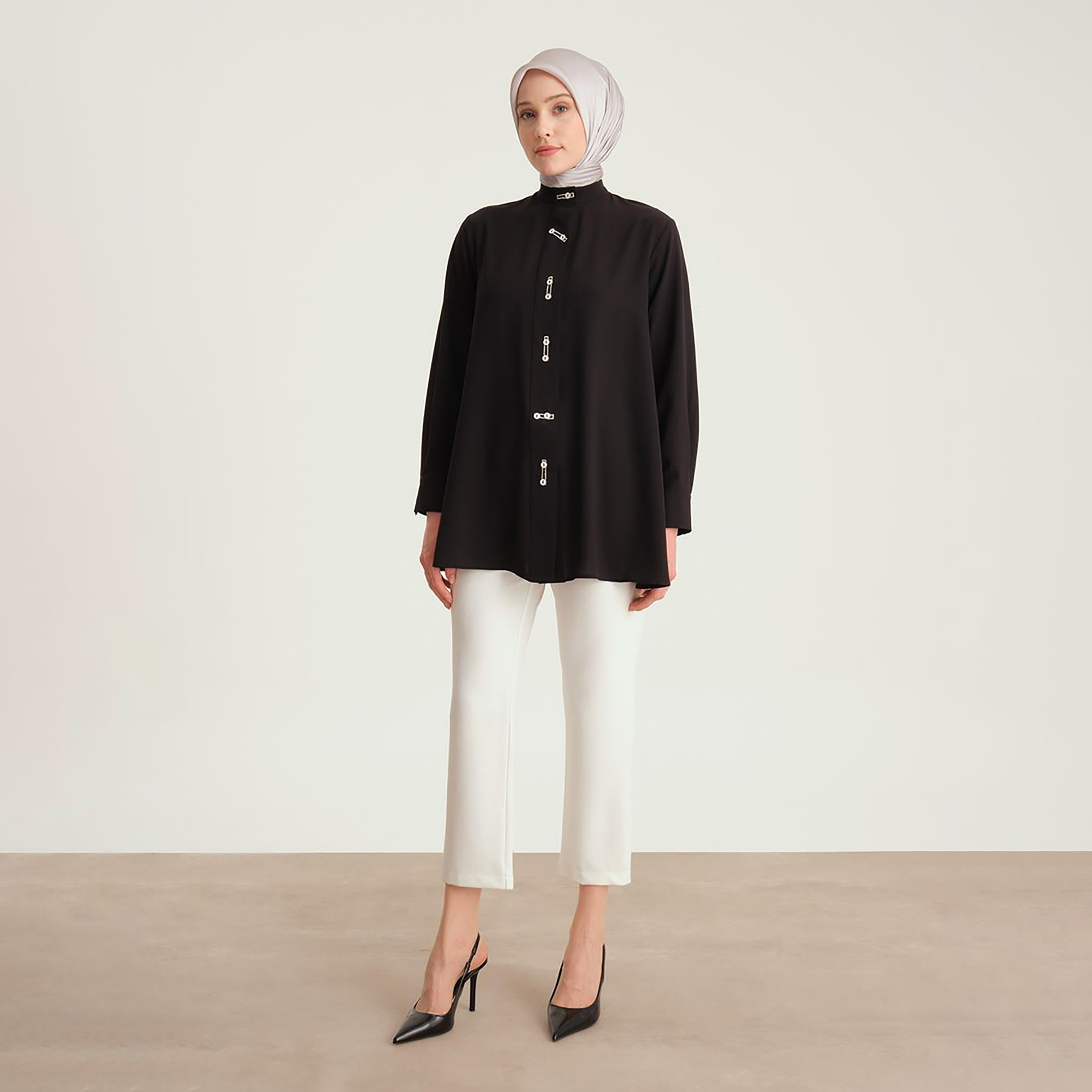 قميص أرمين ماندرين الرقبة المنحنية هيملاين المرأة-women-clothing-shirtsandblouses-shirts-image-7