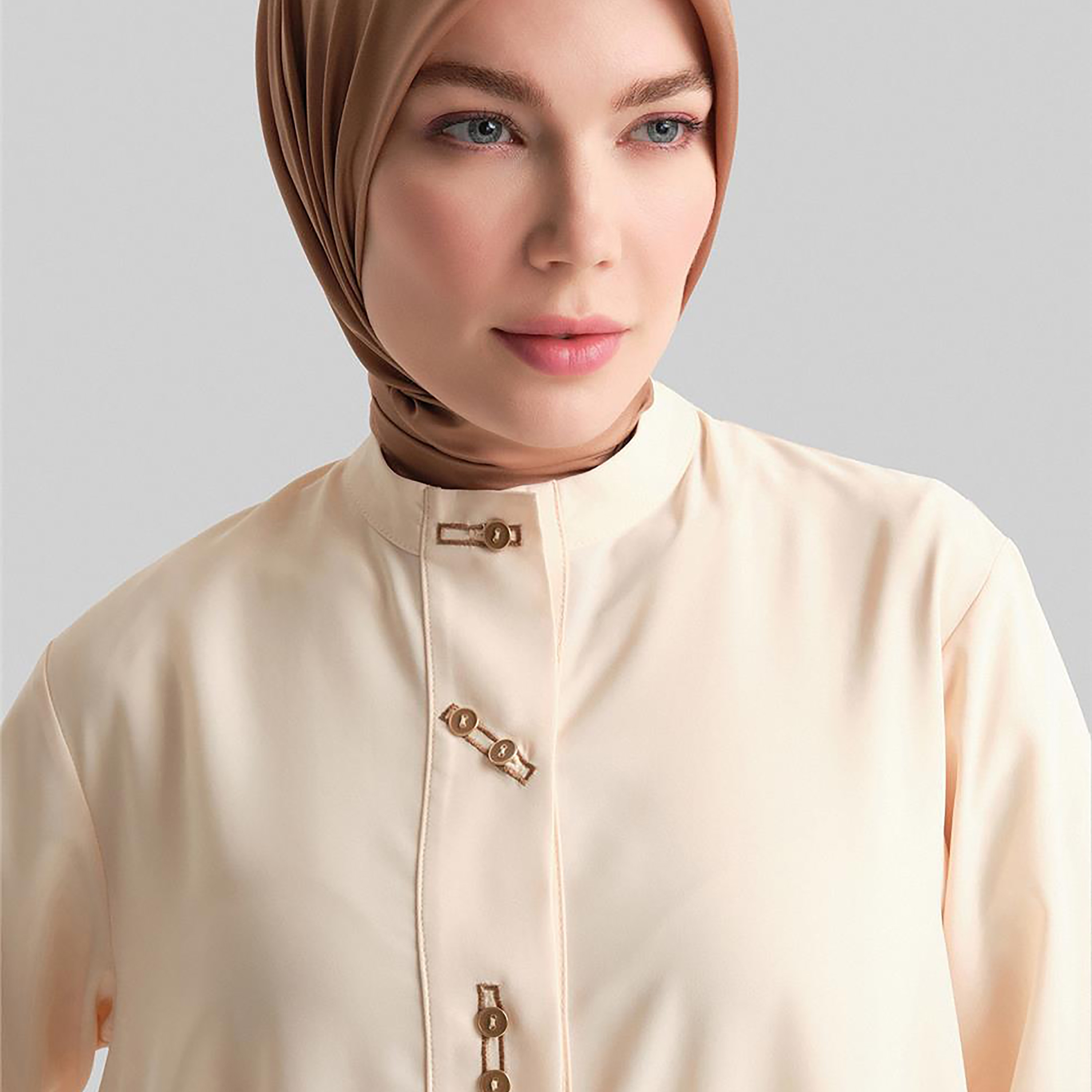 قميص أرمين ماندرين الرقبة المنحنية هيملاين المرأة-women-clothing-shirtsandblouses-shirts-image-2