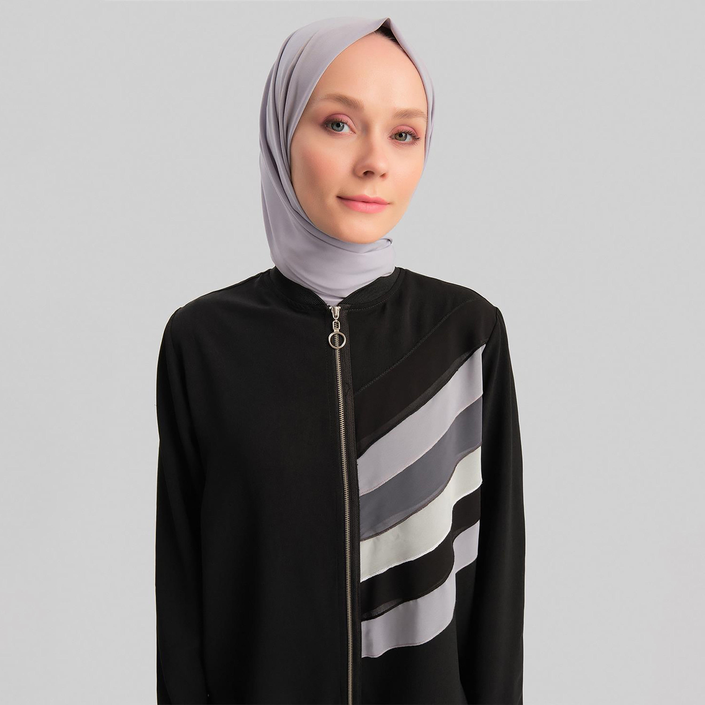 Armine 2-Piece Pleated Stand Collar Women's Jacket And Maxi Skirt Co-Ord Set-women-clothing-coordsets-image-2
