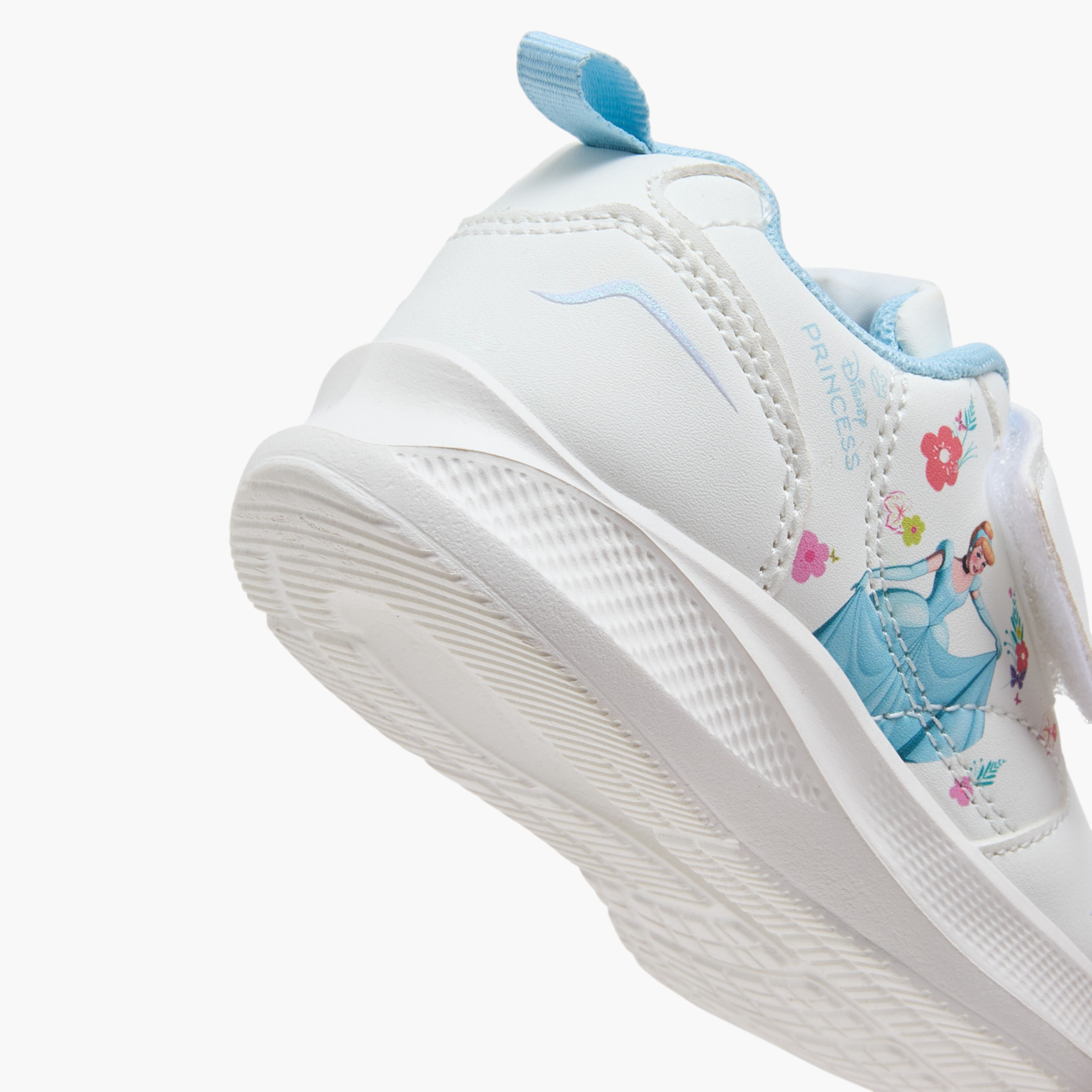 حذاء سنيكرز بشريط إغلاق لاصق وطبعات سندريلا من ديزني-girls-shoes-sneakers-image-6