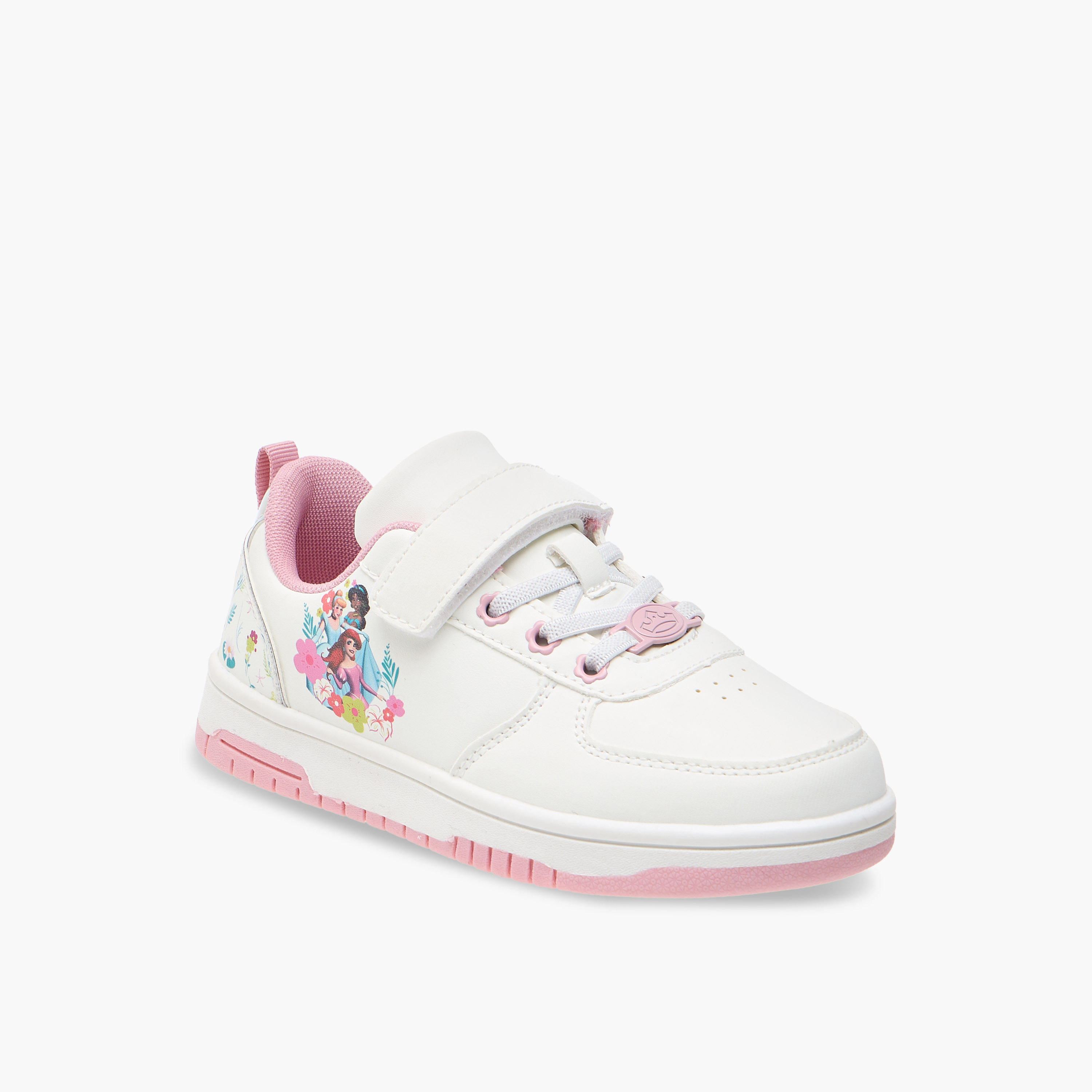 Disney Princess Print Sneakers with Hook and Loop Closure-girls-shoes-sneakers-image-2