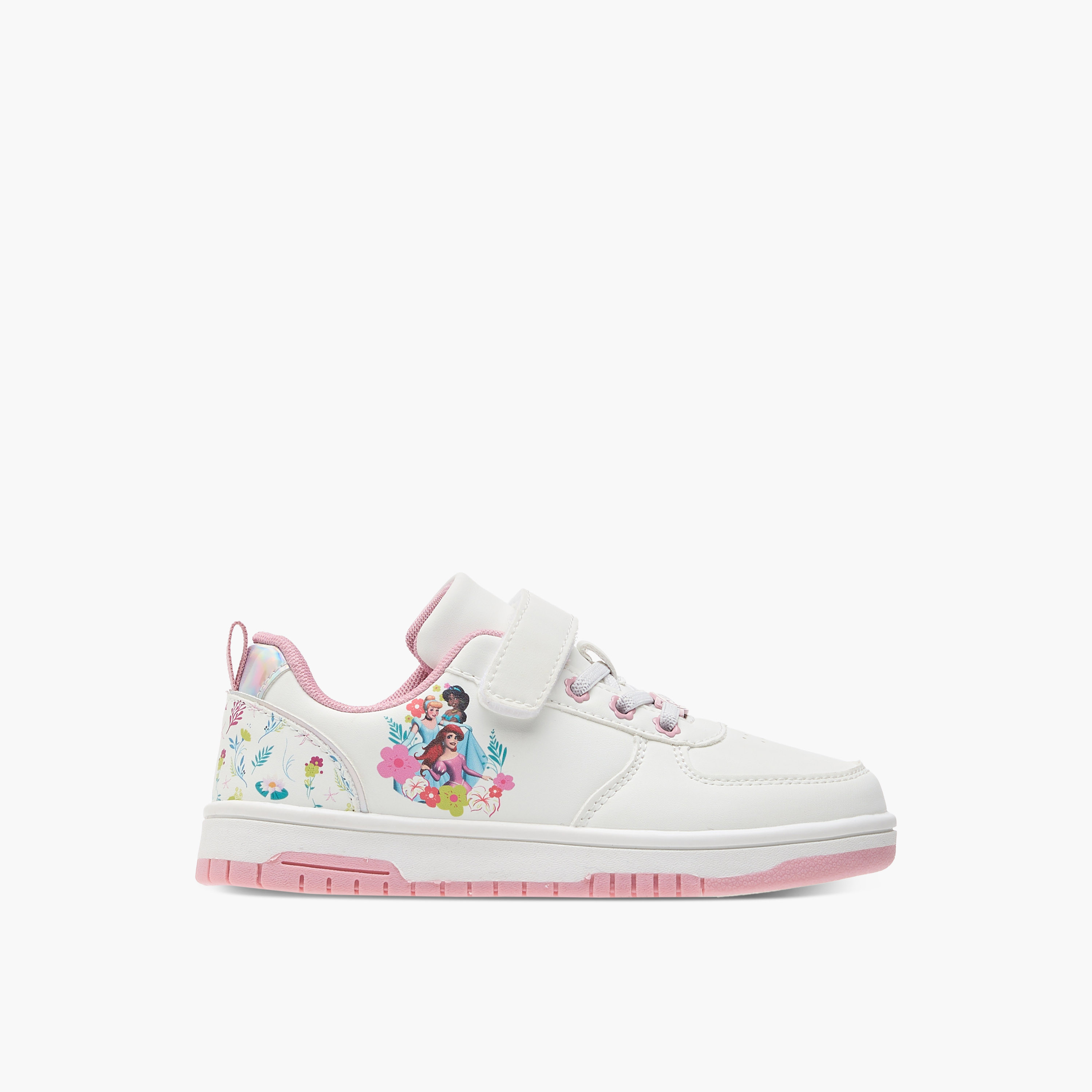 Disney Princess Print Sneakers with Hook and Loop Closure-girls-shoes-sneakers-image-3