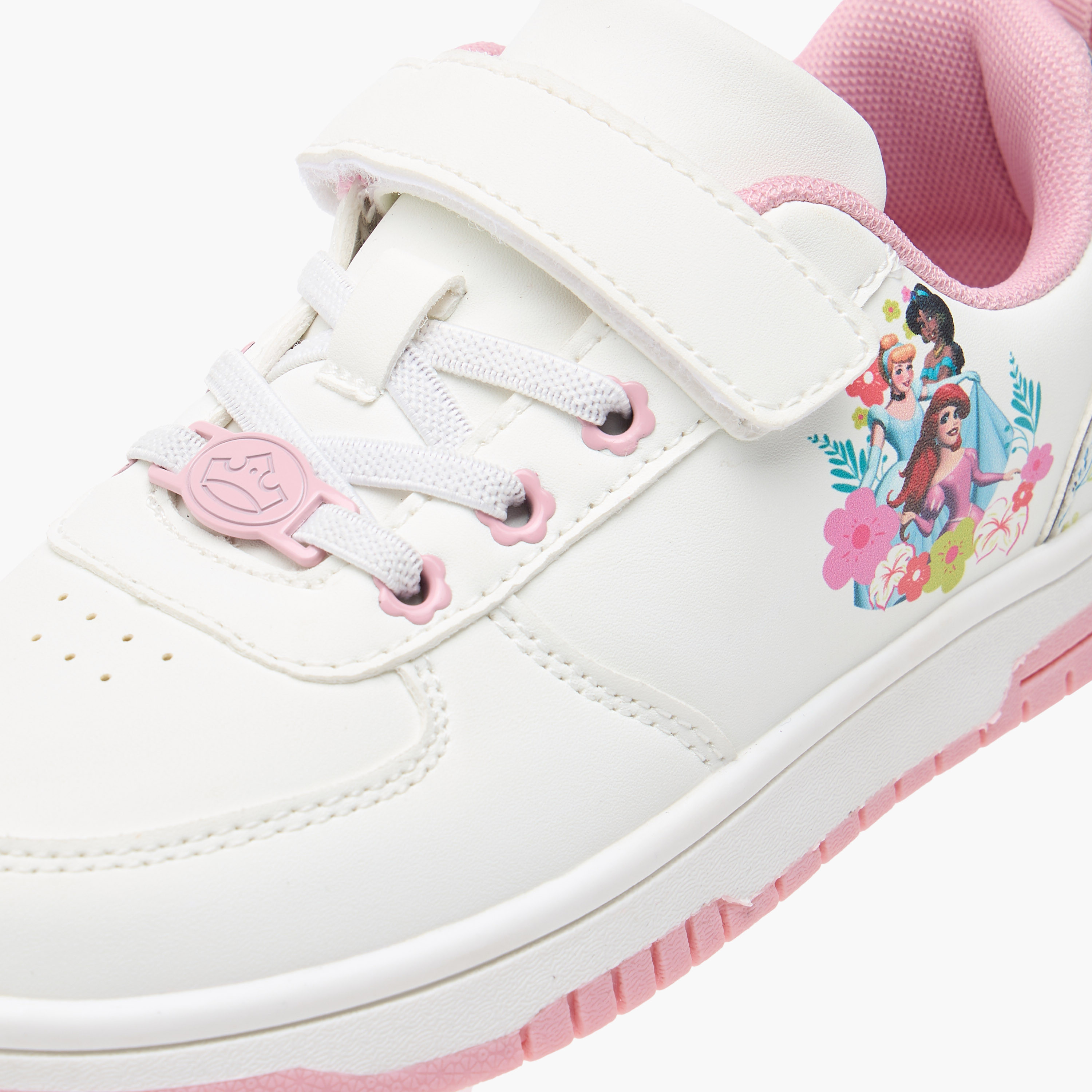 Disney Princess Print Sneakers with Hook and Loop Closure-girls-shoes-sneakers-image-4
