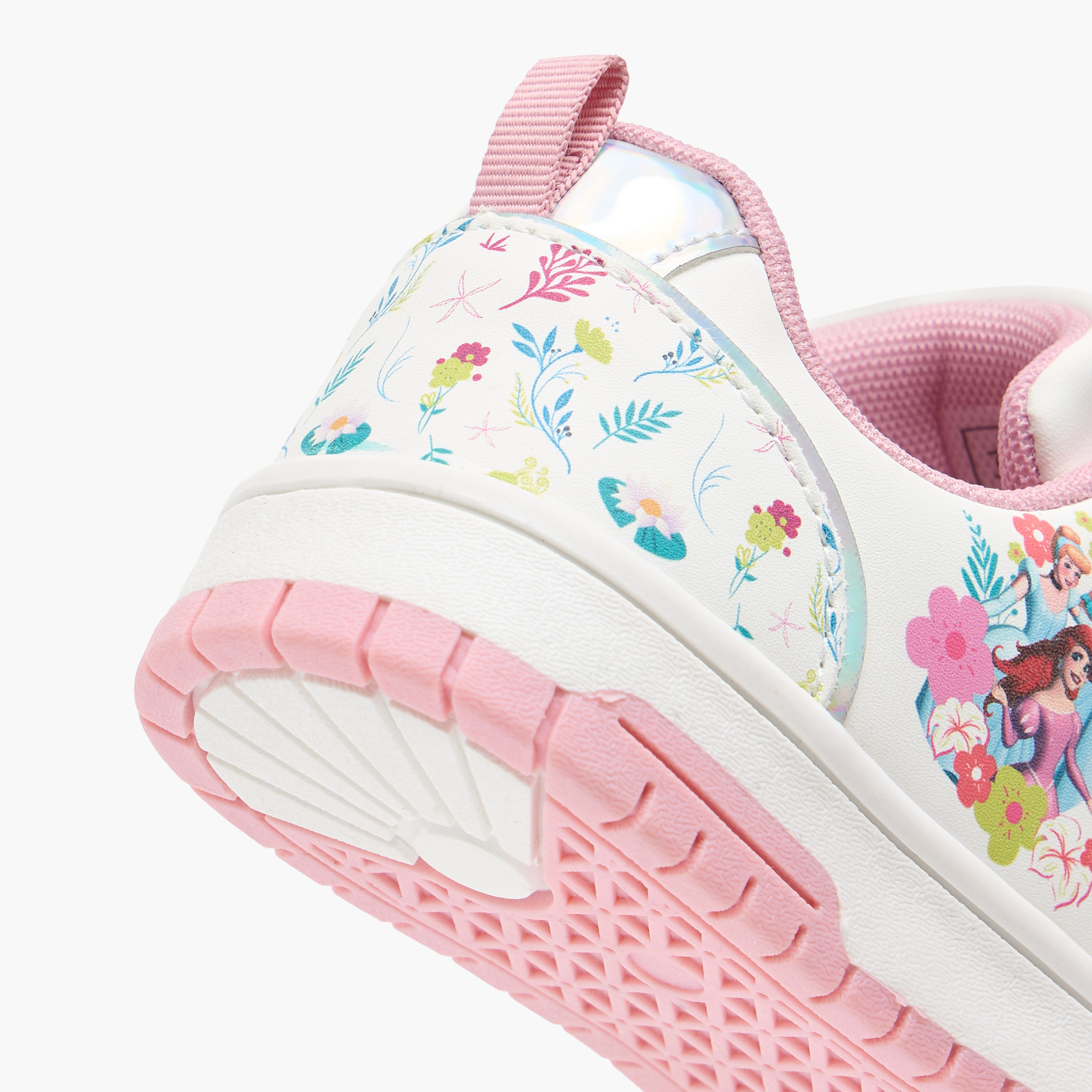 Disney Princess Print Sneakers with Hook and Loop Closure-girls-shoes-sneakers-image-5