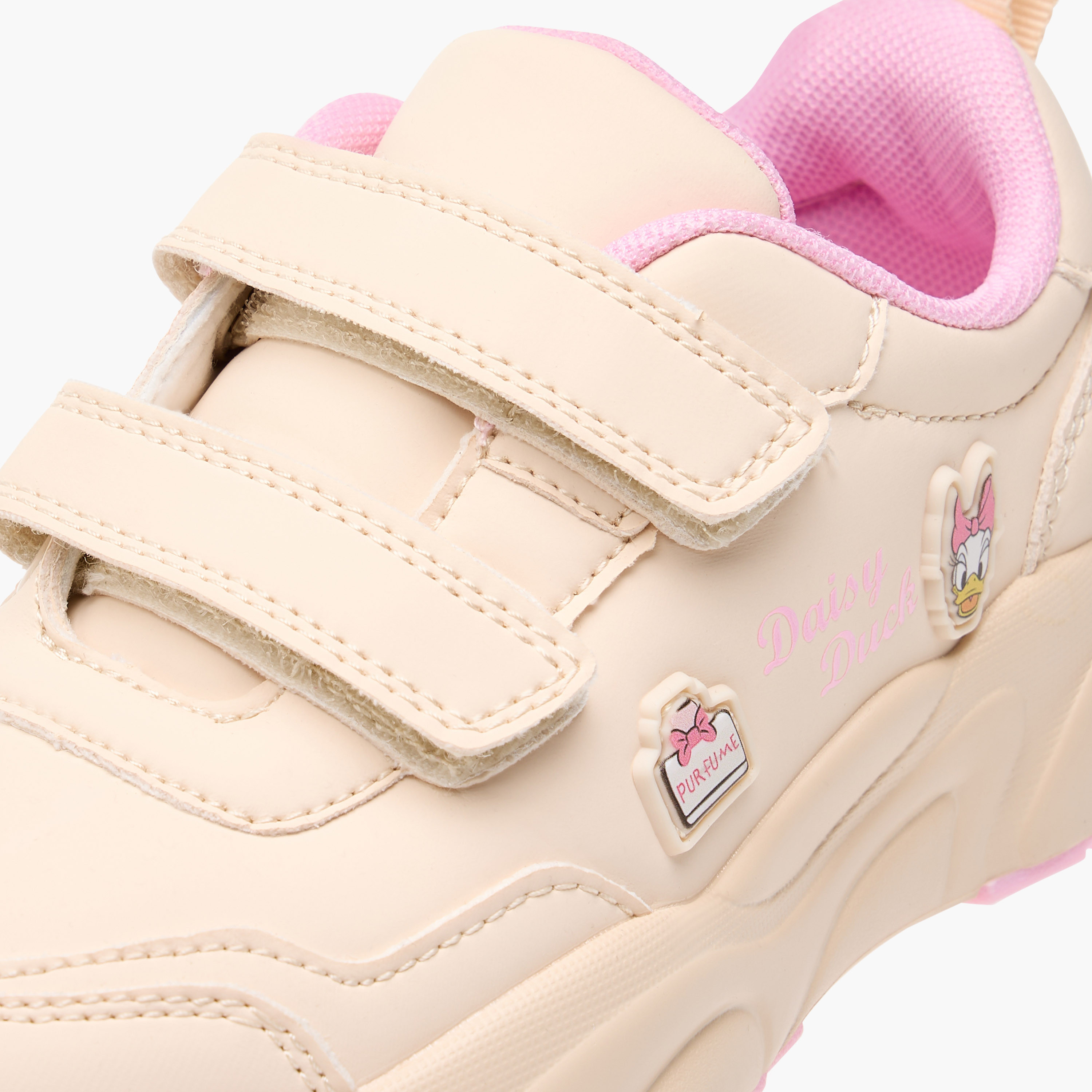 حذاء سنيكرز بشريط إغلاق لاصق وزخارف ديزي داك من ديزني-girls-shoes-sneakers-image-4