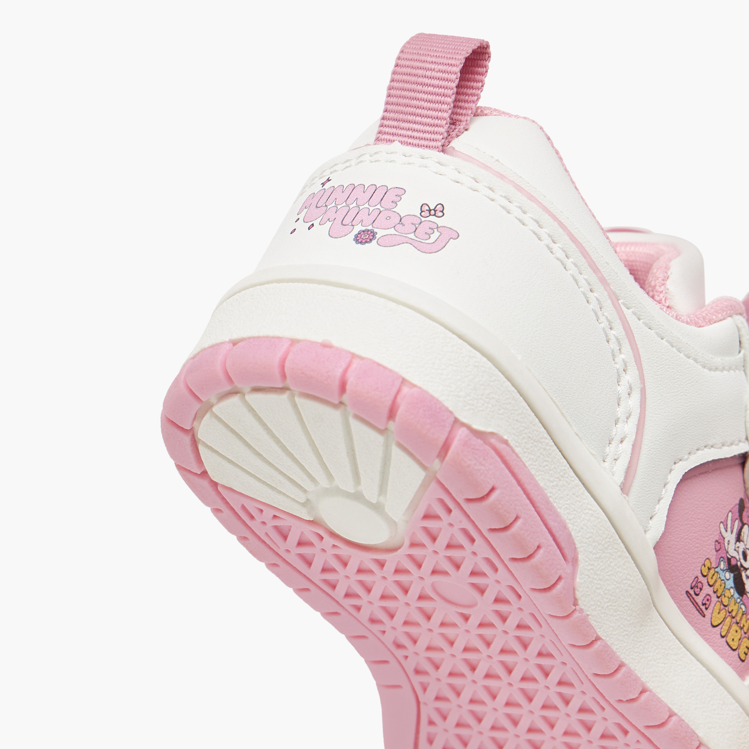 حذاء سنيكرز بشريط إغلاق لاصق وزينة ميني ماوس من ديزني-girls-shoes-sneakers-image-5