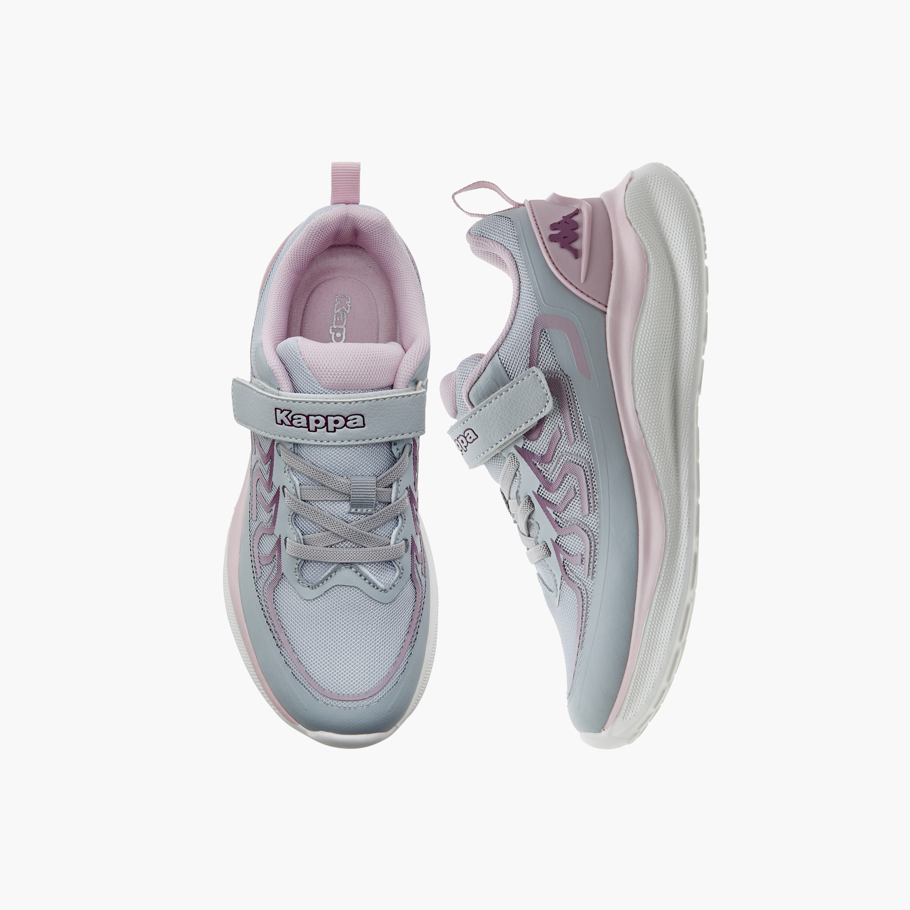 Kappa Girls Hook & Loop Cushioned Sole Walking Shoes-girls-shoes-sports-image-1