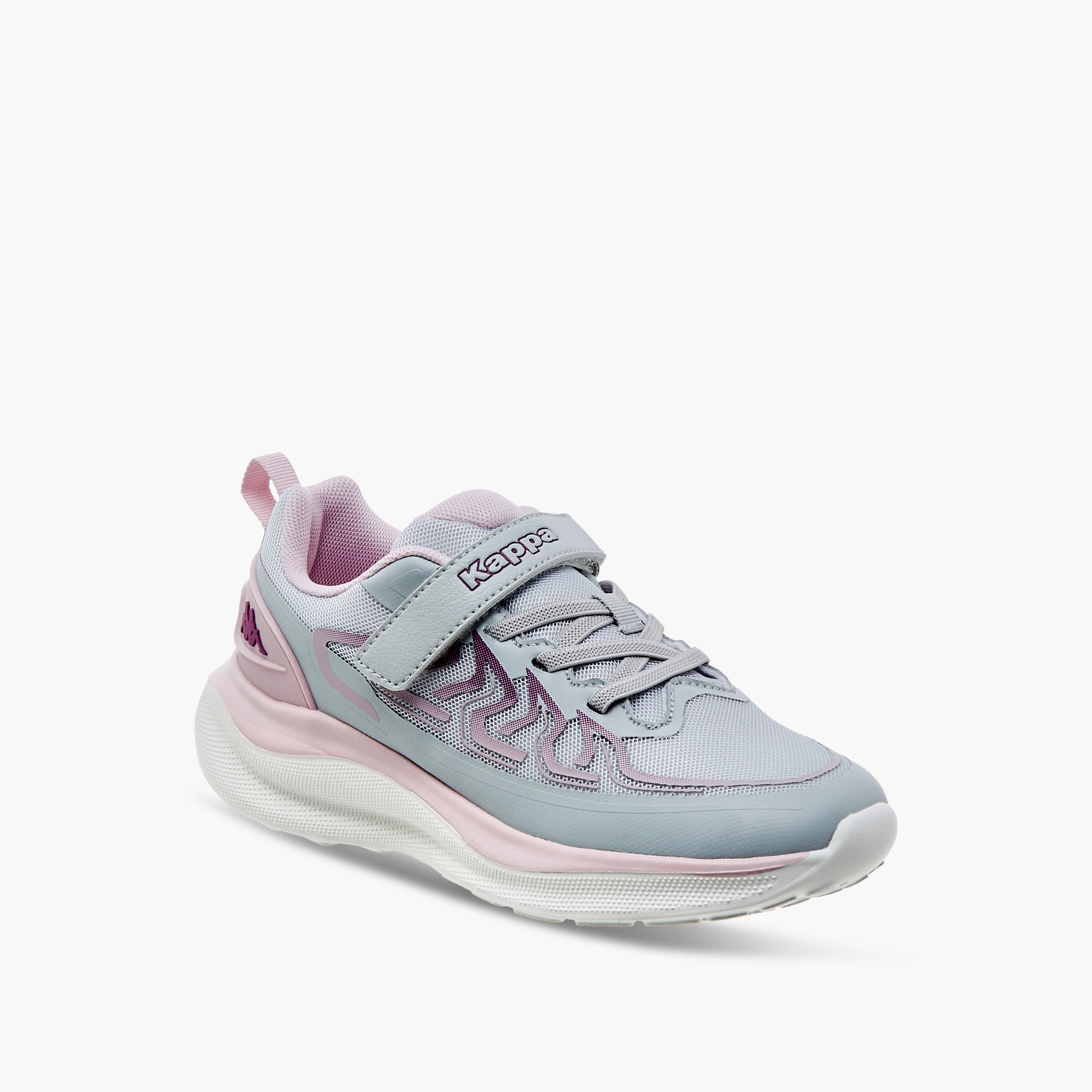 Kappa Girls Hook & Loop Cushioned Sole Walking Shoes-girls-shoes-sports-image-2