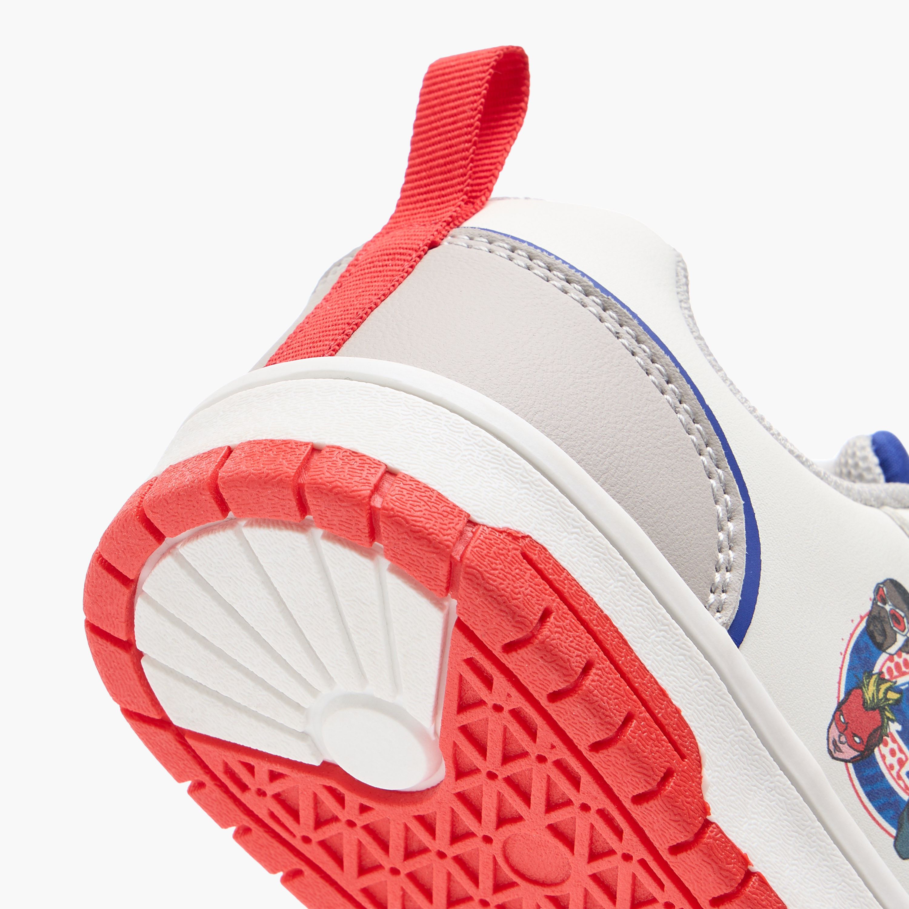 Avengers Print Sneakers with Hook and Loop Closure-boys-shoes-sneakers-image-5
