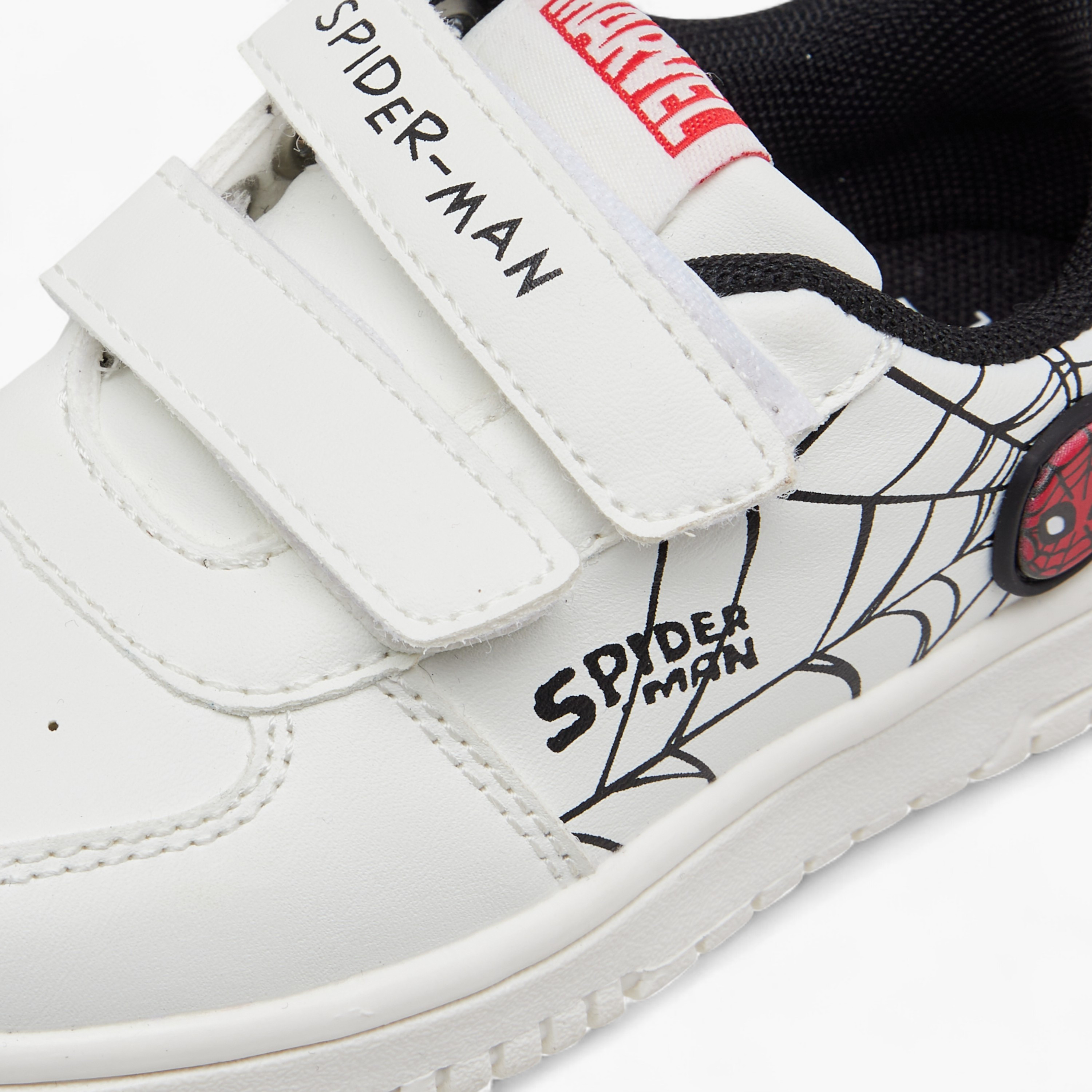 Spider-Man Print Sneakers with Hook and Loop Closure-boys-shoes-sneakers-image-4