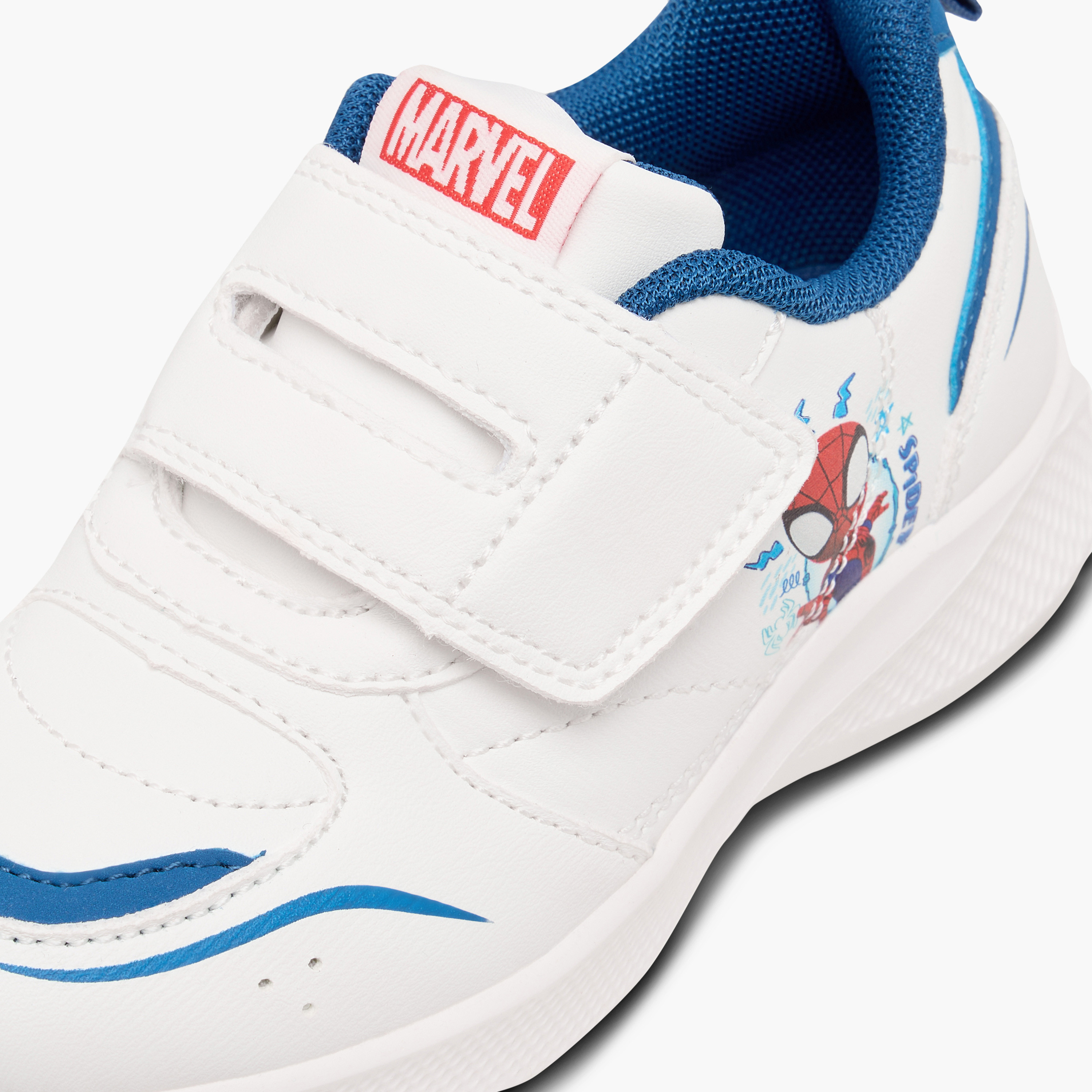 Marvel Spider-Man Print Sneakers with Hook and Loop Closure-boys-shoes-sneakers-image-4