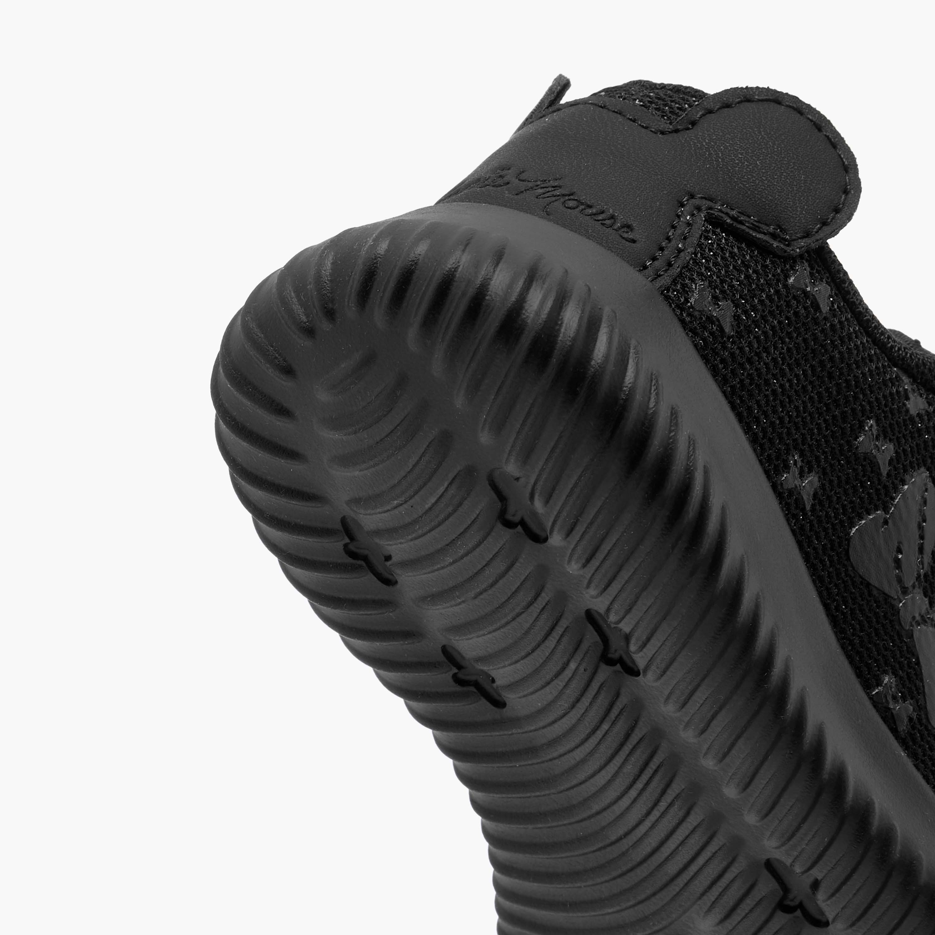 Disney Minnie Mouse Logo Embossed School Shoes with Hook and Loop Closure-girls-shoes-schoolshoes-image-5