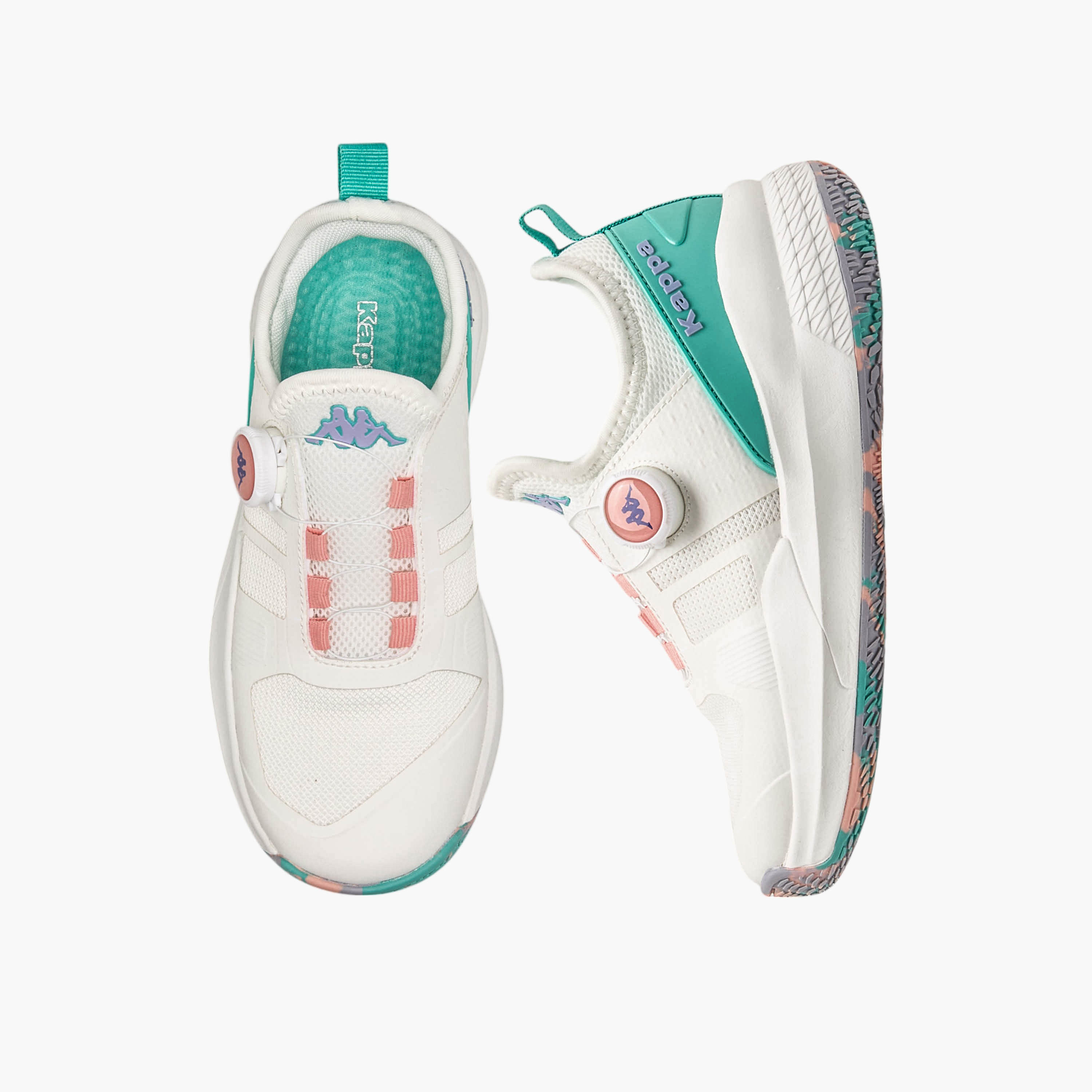 حذاء رياضي بقوالب ملونة وإبزيم دوار للبنات من كابا-sports-girls-shoes-image-1