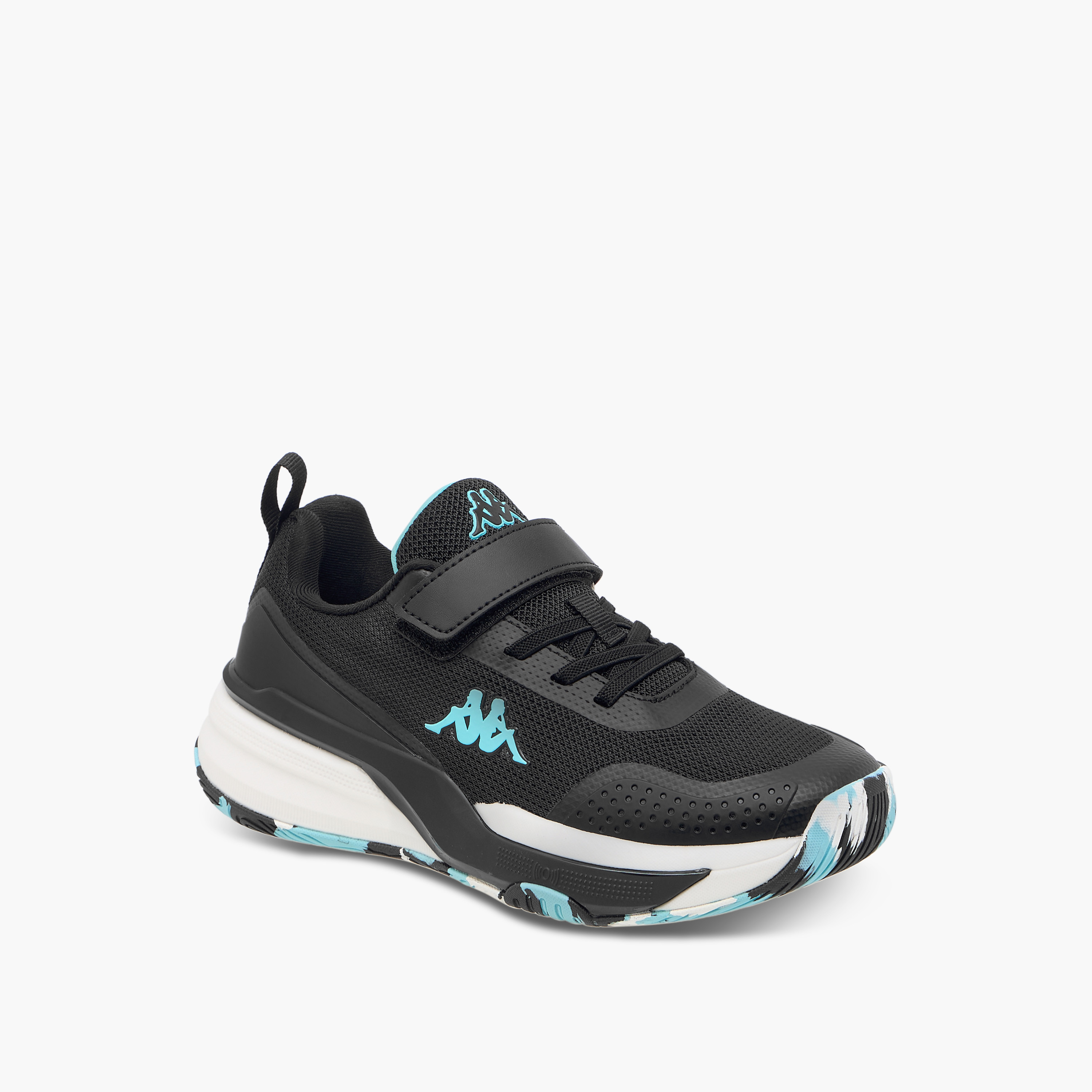 Kappa Girls Logo Print Hook & Loop Padel Shoes-girls-shoes-sports-image-2