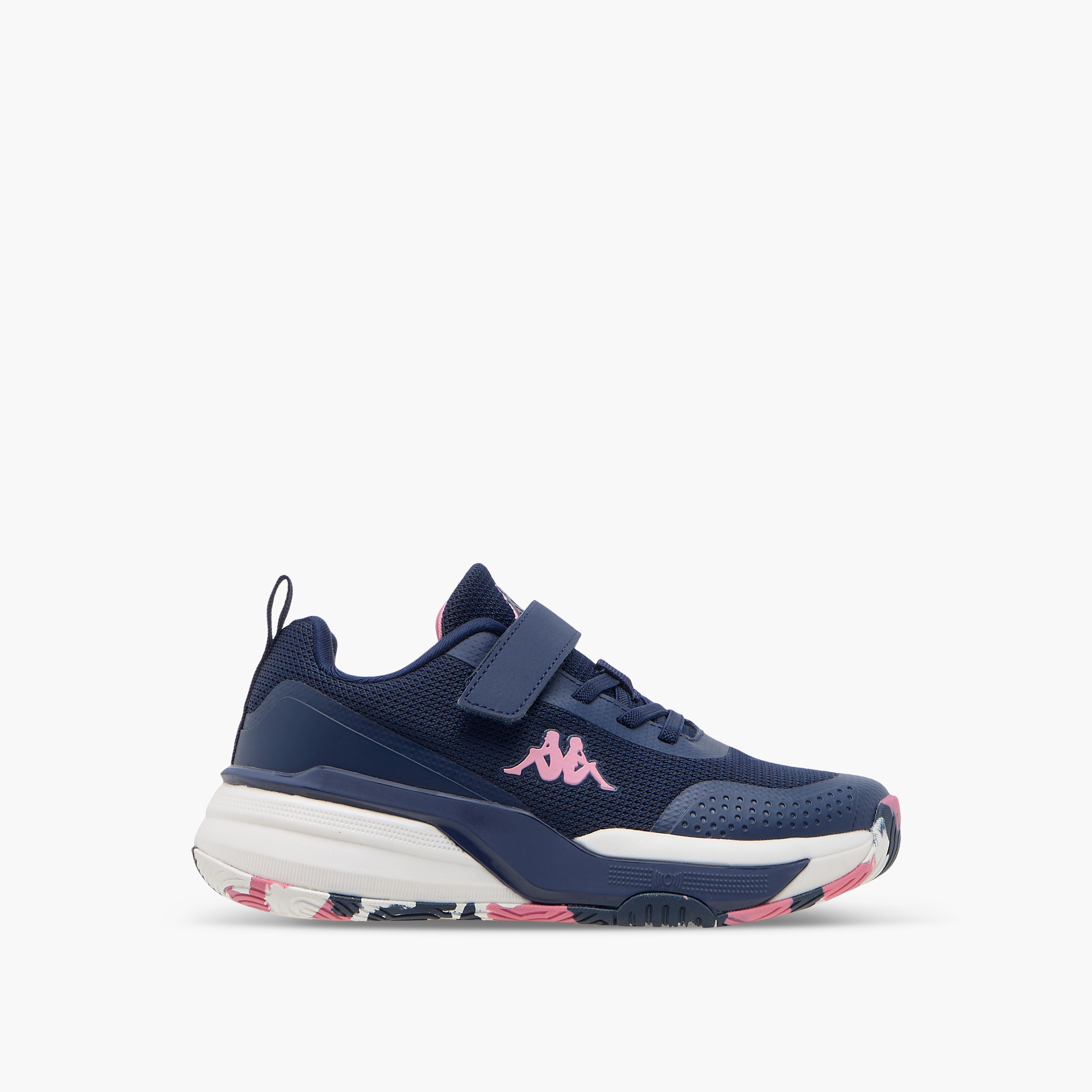 Kappa Girls Logo Print Hook & Loop Padel Shoes-girls-shoes-sports-image-3