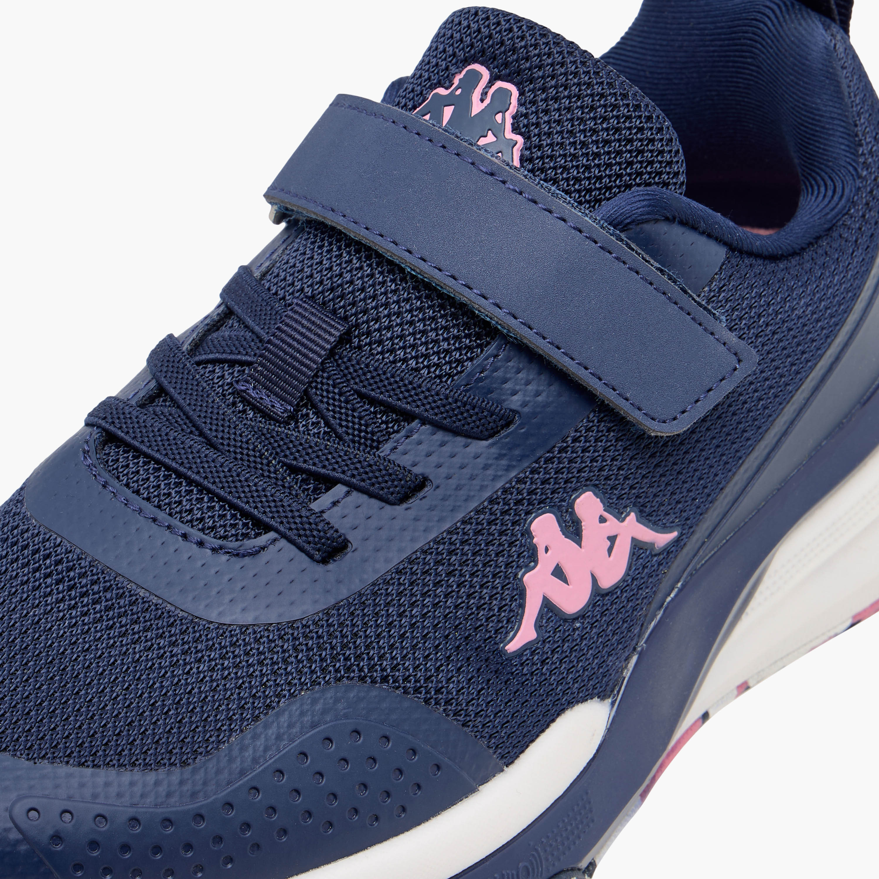 Kappa Girls Logo Print Hook & Loop Padel Shoes-girls-shoes-sports-image-4