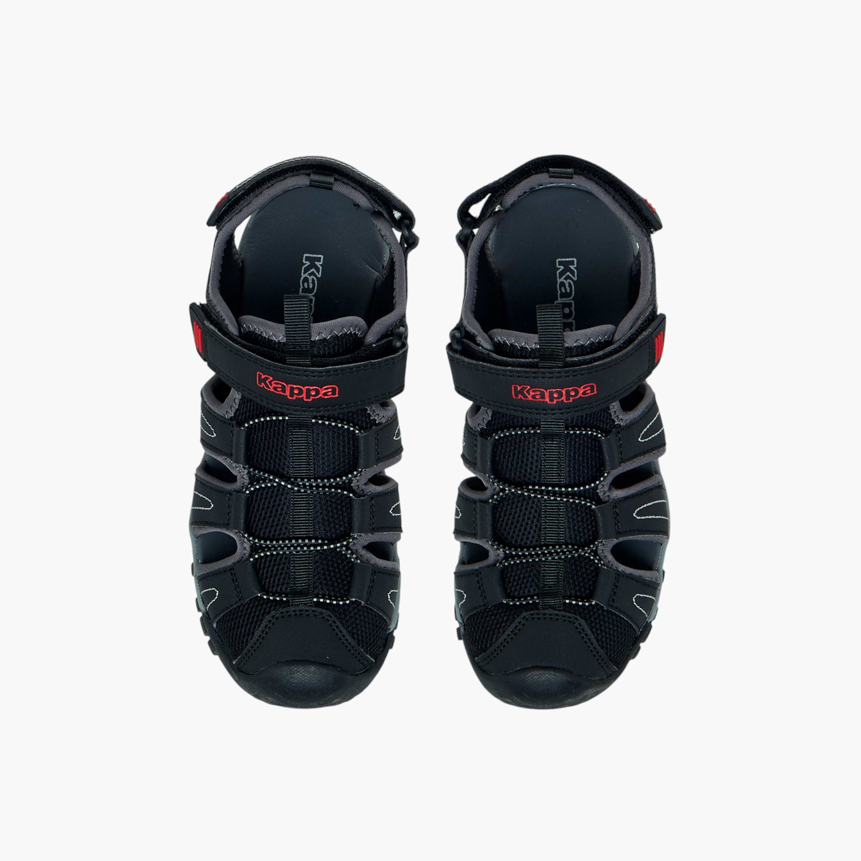 Kappa Boys' Panelled Sandals with Hook and Loop Closure-boys-shoes-sports-image-1